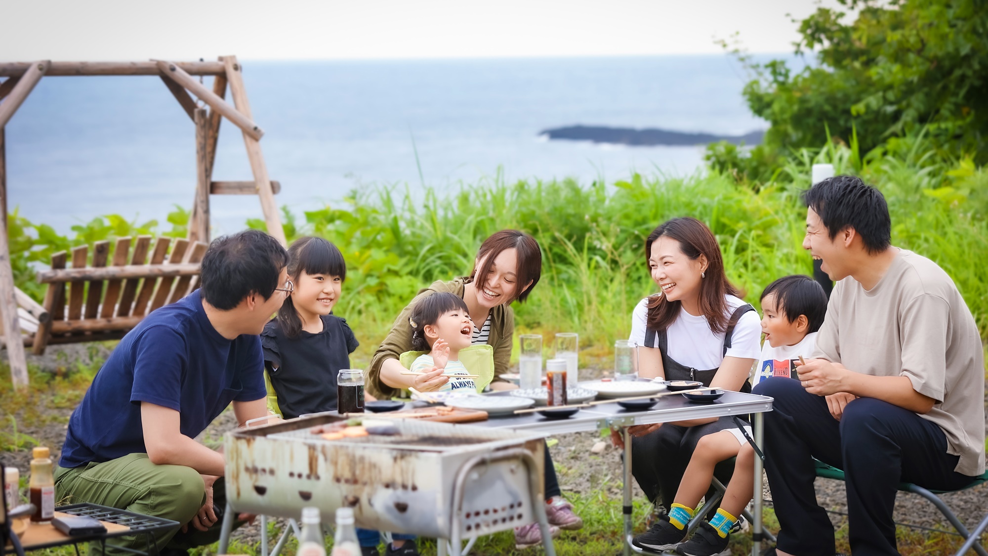 ホテル敷地内でBBQもOK！機材や食材はお持ち込みください