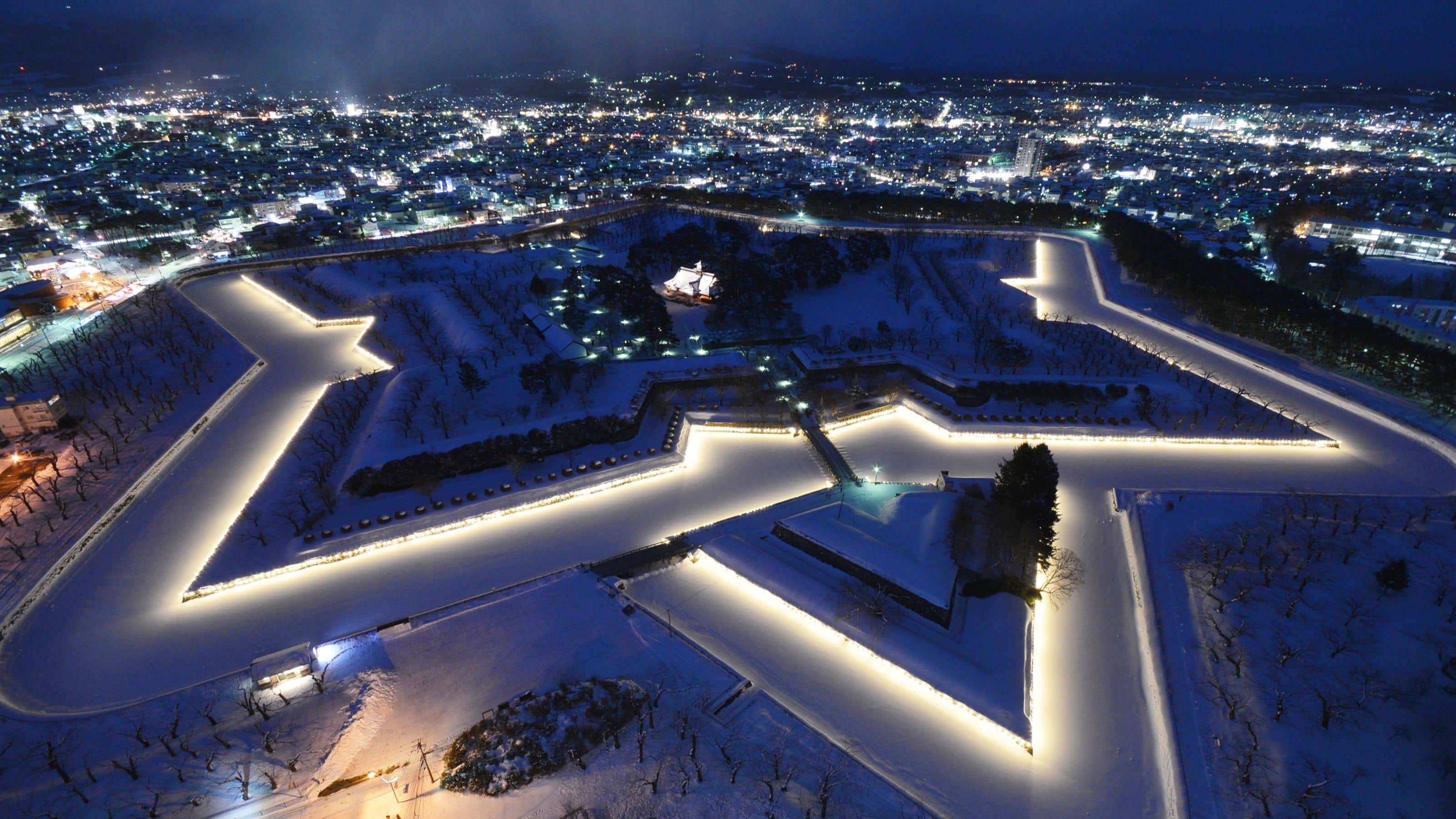 冬の五稜郭