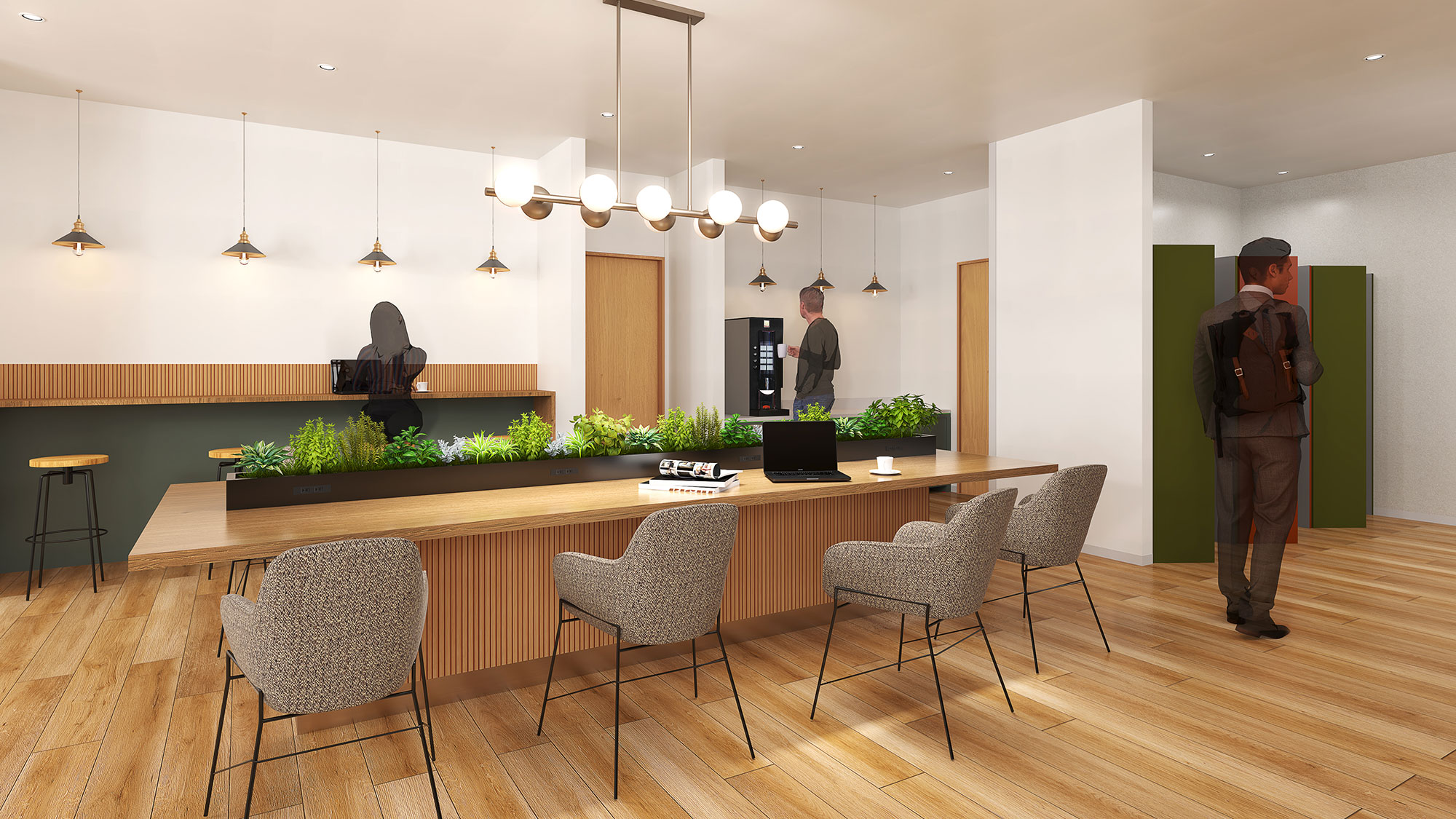 宿泊者専用無料ラウンジを3階にご用意しております。※写真はイメージです。