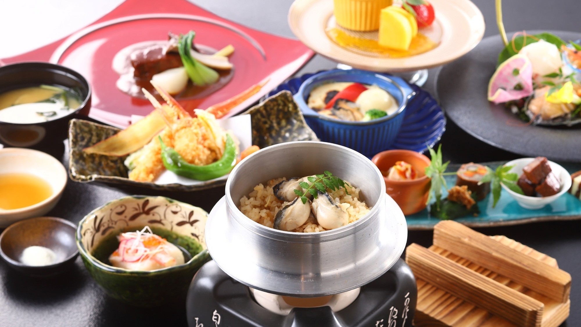 【カキカニ懐石／2食付】喜多嬉かきとカニの贅沢懐石「極」　食と温泉を満喫する癒しの旅／夕食19:00