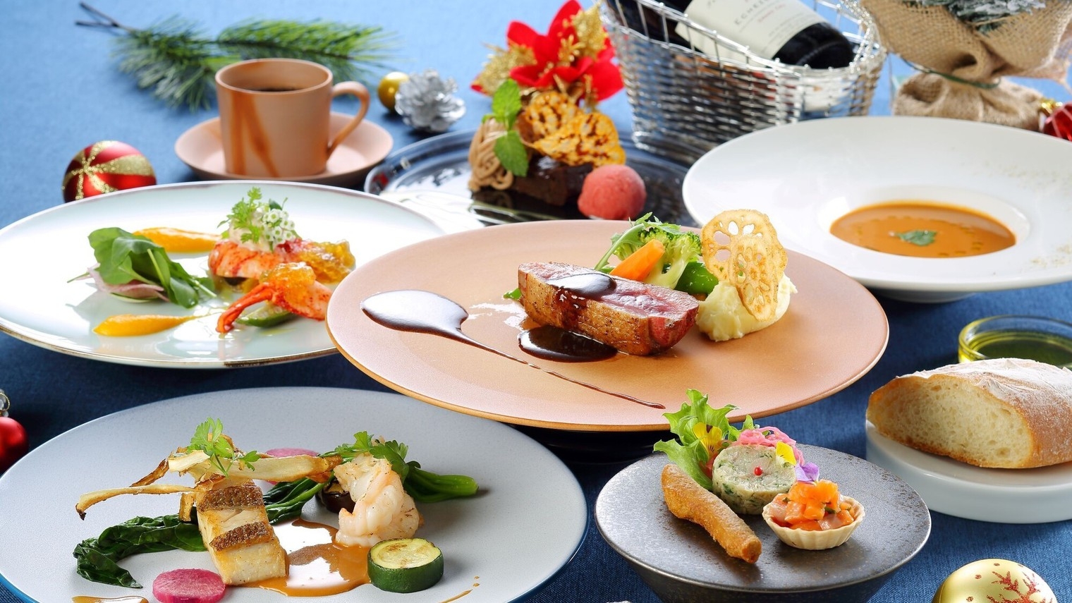 【クリスマス限定／2食付】聖夜の贅沢、美食が奏でるハーモニー☆温泉 × フルコース【夕食18:00】