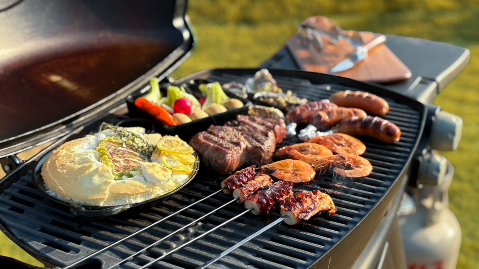 瀬戸内の食材を中心とした本格的なバーベキュー