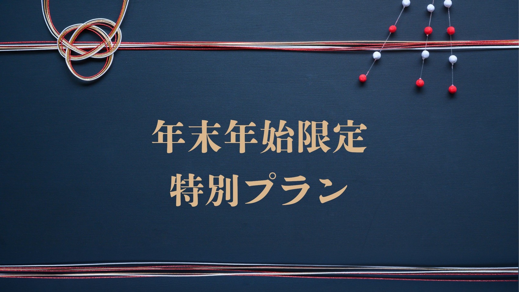 【年末年始限定】12/28から1/5限定の特別プラン —1泊2食付き—