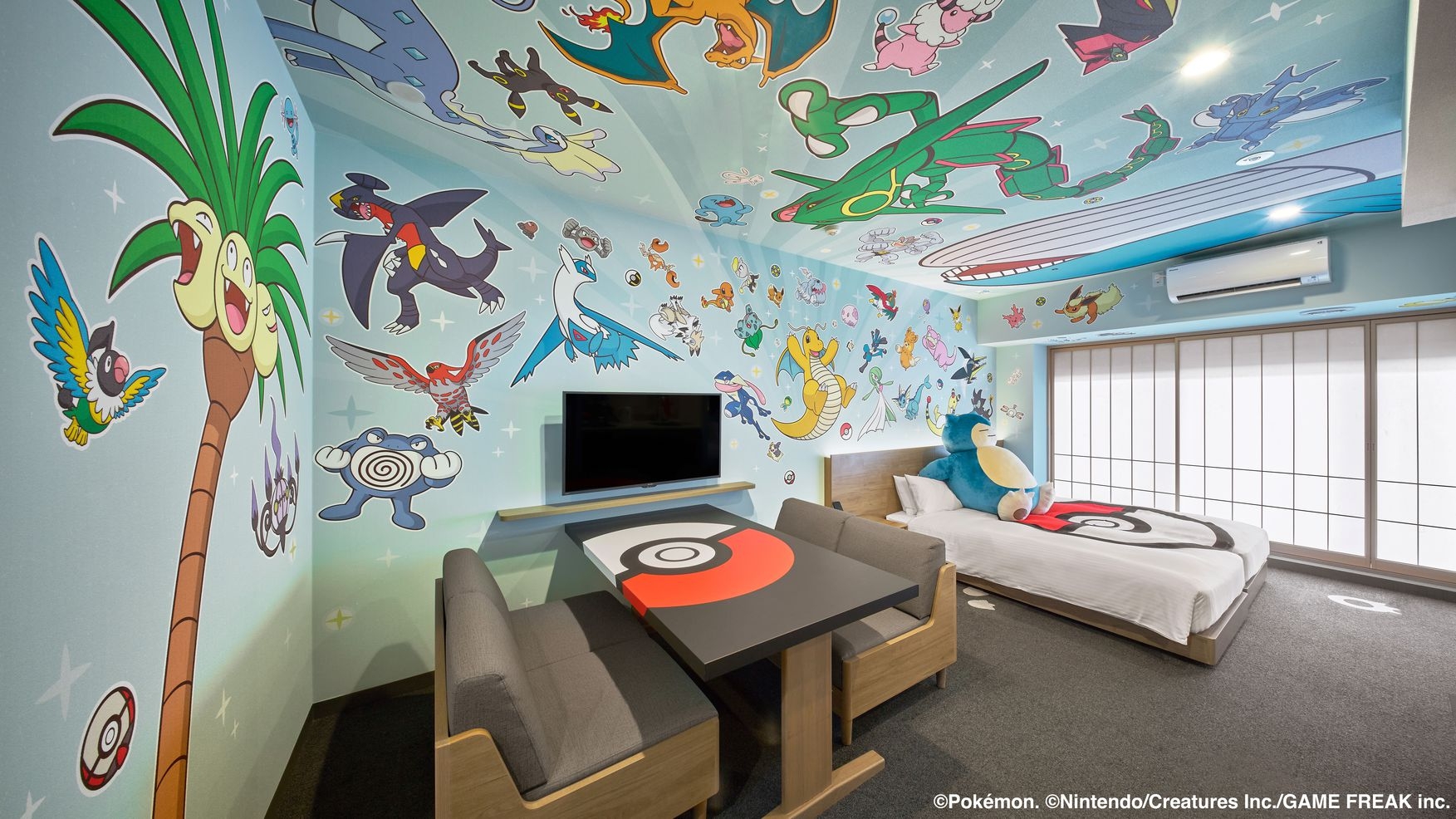 【ポケモンルーム】100匹のポケモンとお部屋に泊まろう！オリジナルノベルティつき！