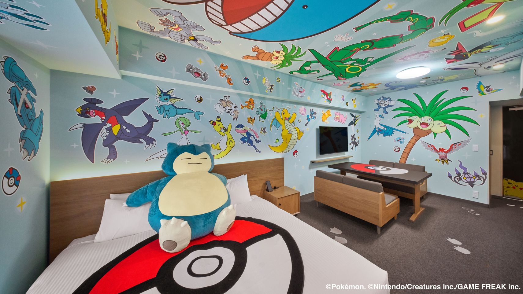 【ポケモンルーム】100匹のポケモンとお部屋に泊まろう！オリジナルノベルティつき！