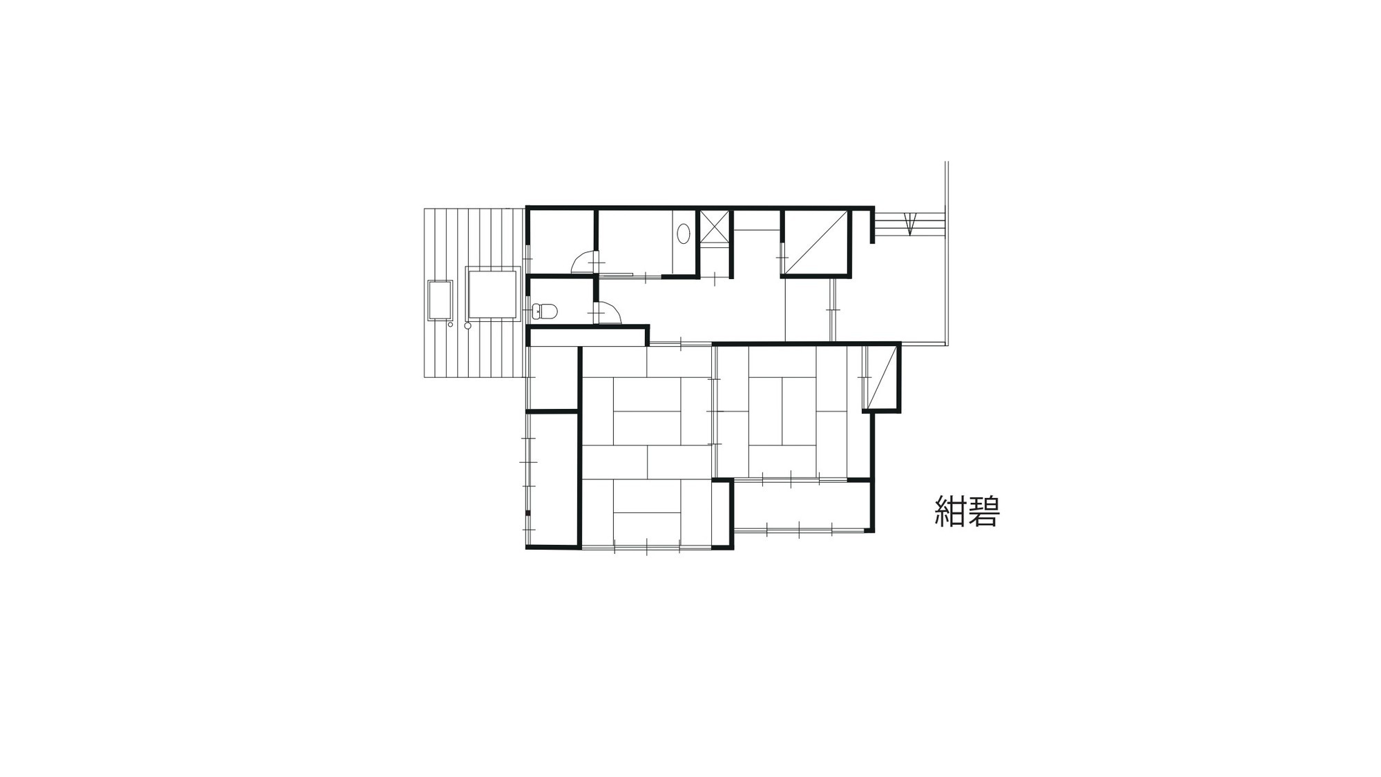 特別室「紺碧」　間取り