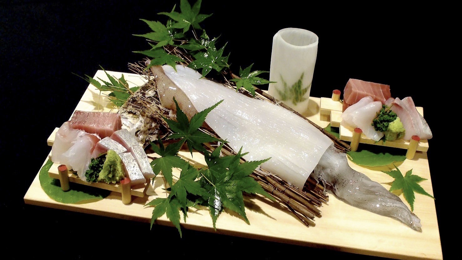 【7月・8月限定】浜坂産白いかの姿造りイメージ