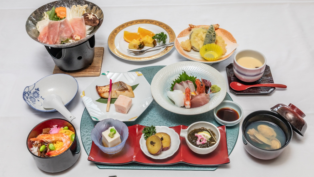 【温泉休館日は価格で還元！】あすぱる会席コース（2食付）