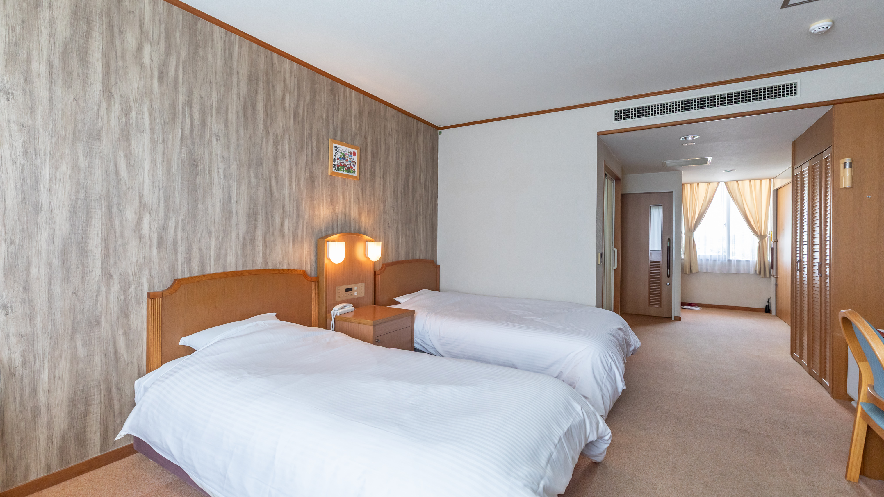 【禁煙】バリアフリーツイン【3階】