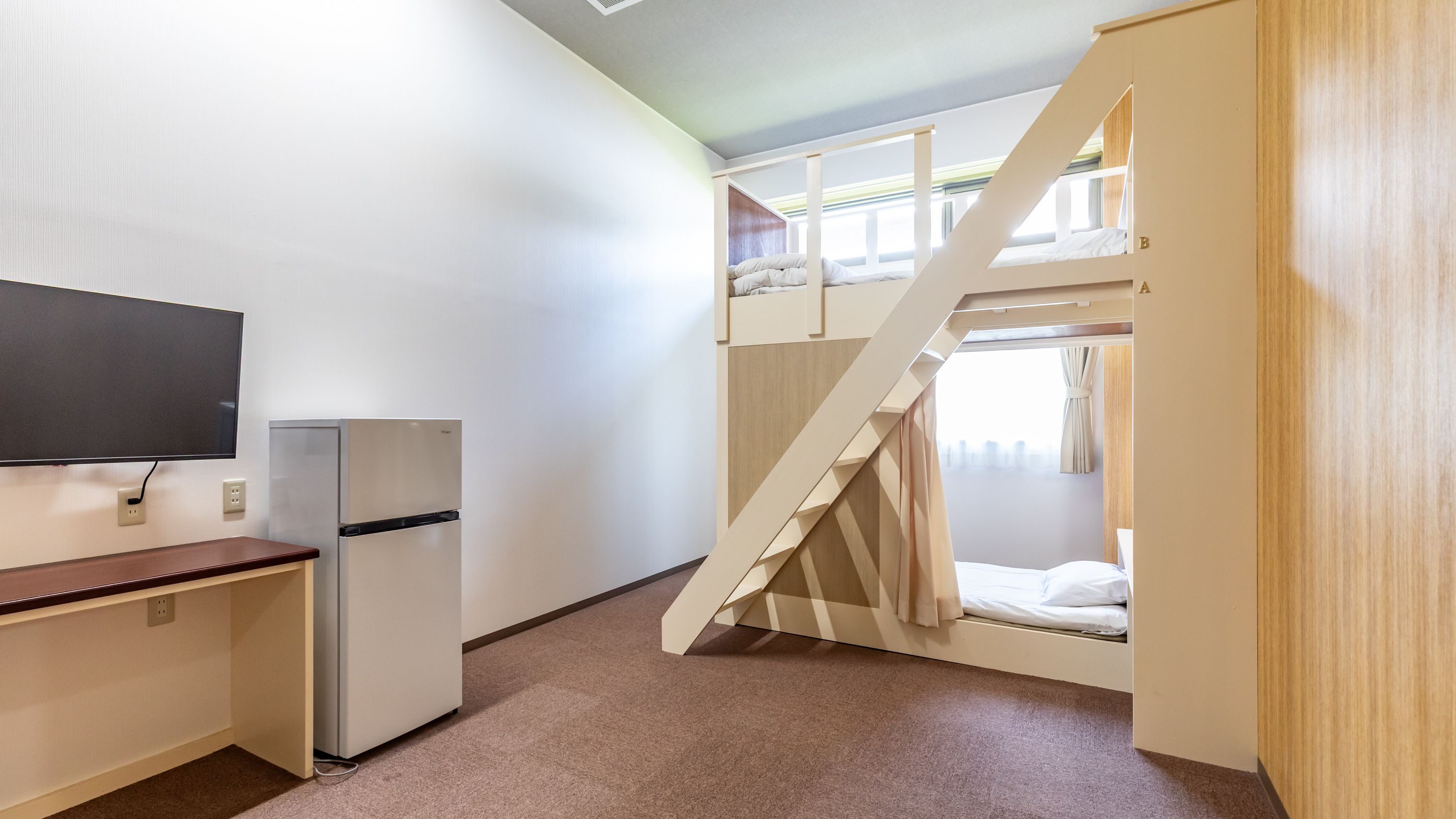 【禁煙】２段ベッド（バス・トイレ共用）【1階】