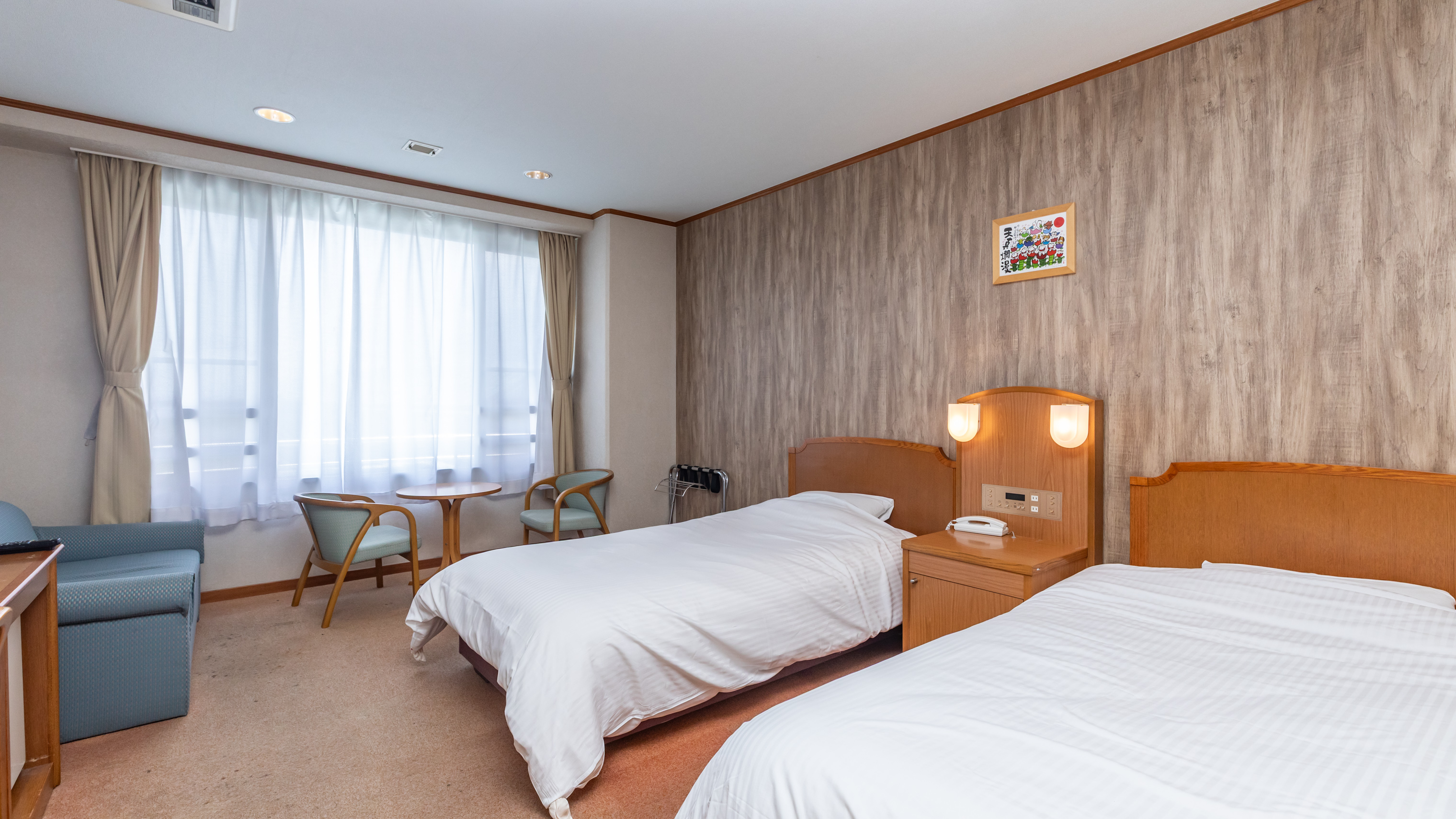 【禁煙】バリアフリーツイン【3階】