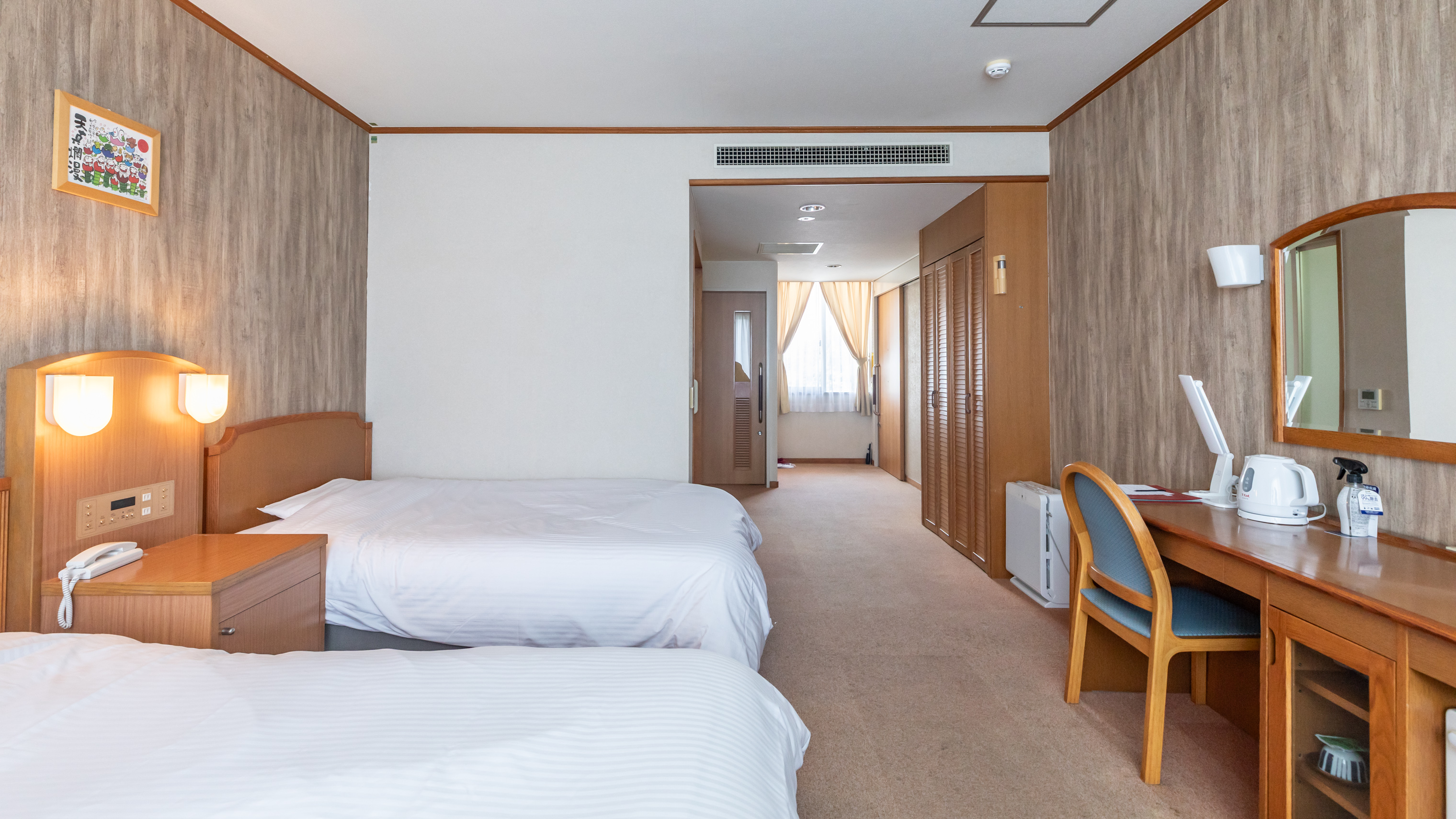 【禁煙】バリアフリーツイン【3階】