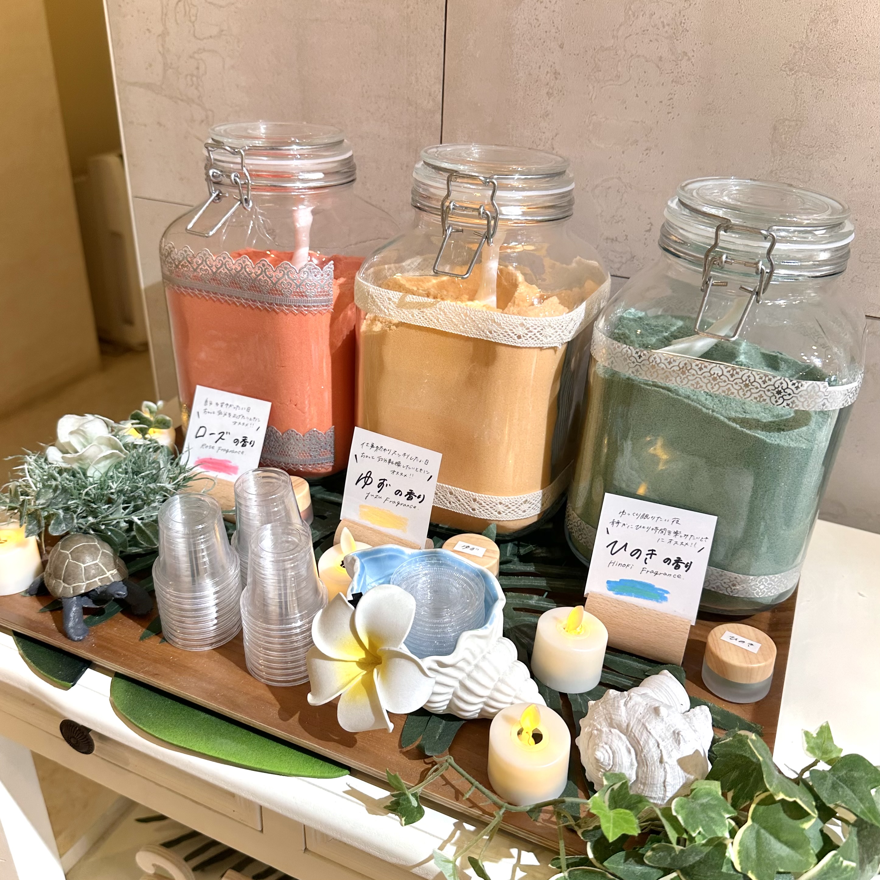 入浴剤バイキング（フロント横にて）