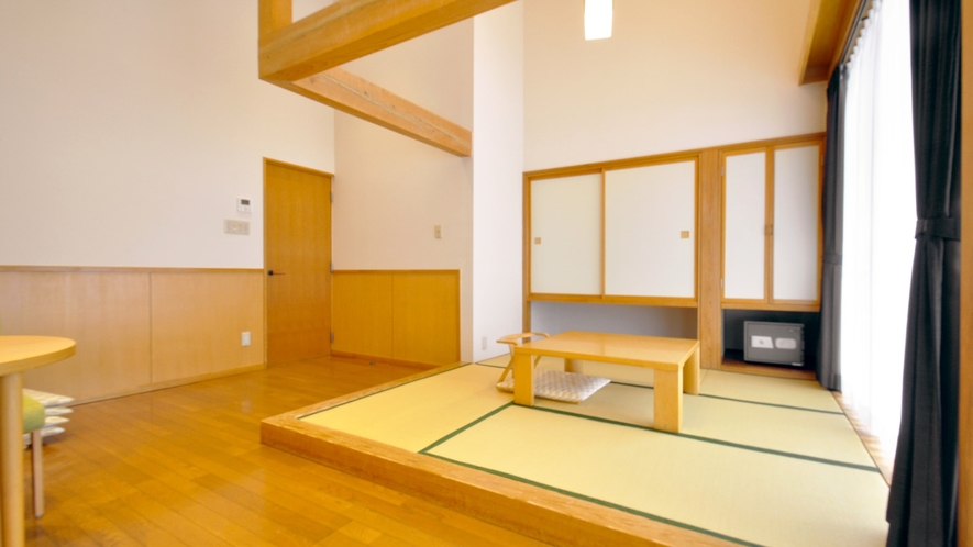 【和洋室 ベッド有 ほくと】和室4.5畳とフローリング10畳のお部屋です