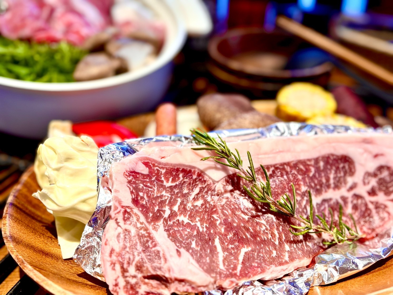 【冬季平日限定｜食事少なめ】 あか牛サーロインステーキプレートと洋風鍋×温泉☆大人旅プラン