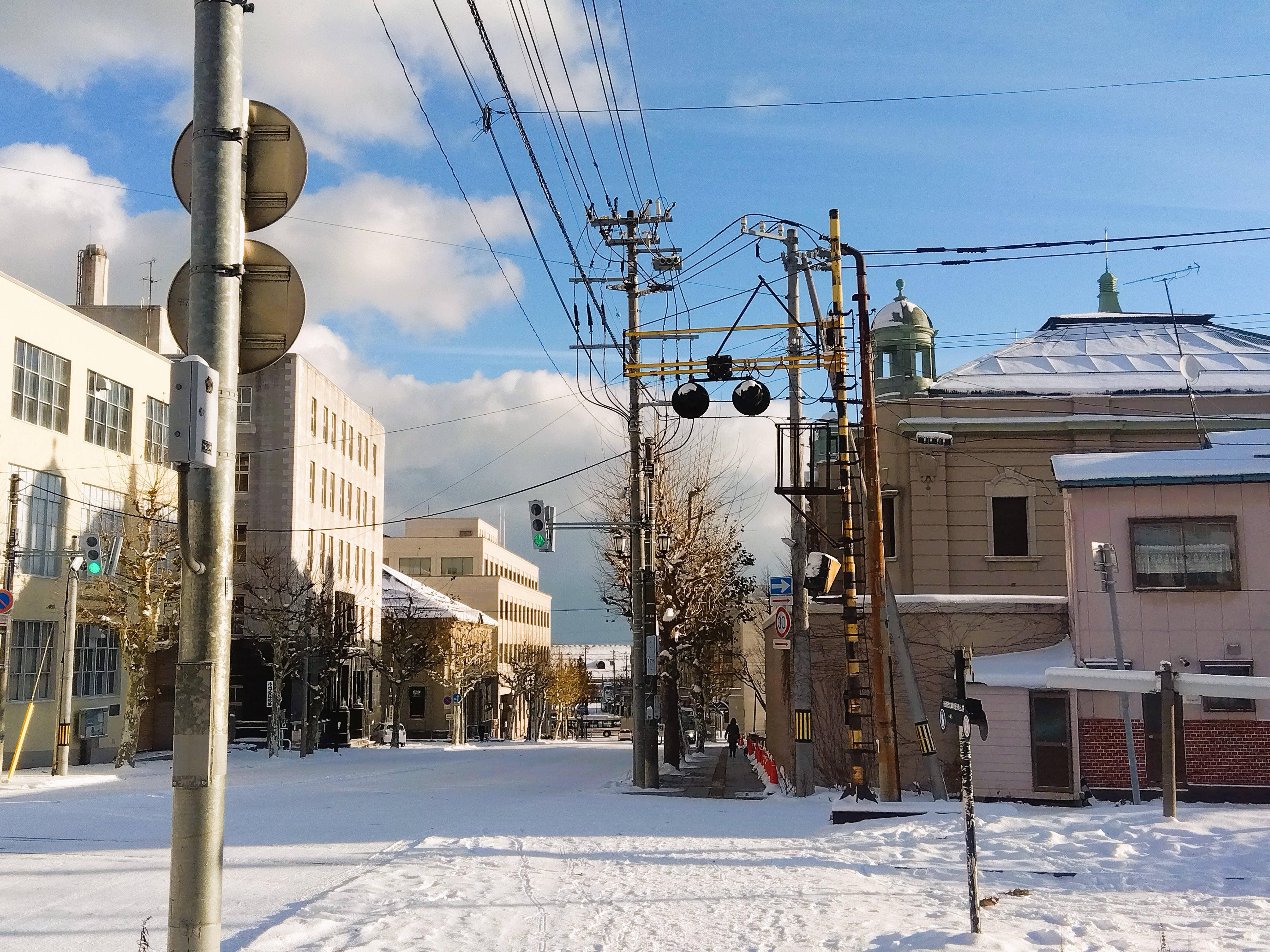 【季節の景観：冬】雪化粧した北のウォール街