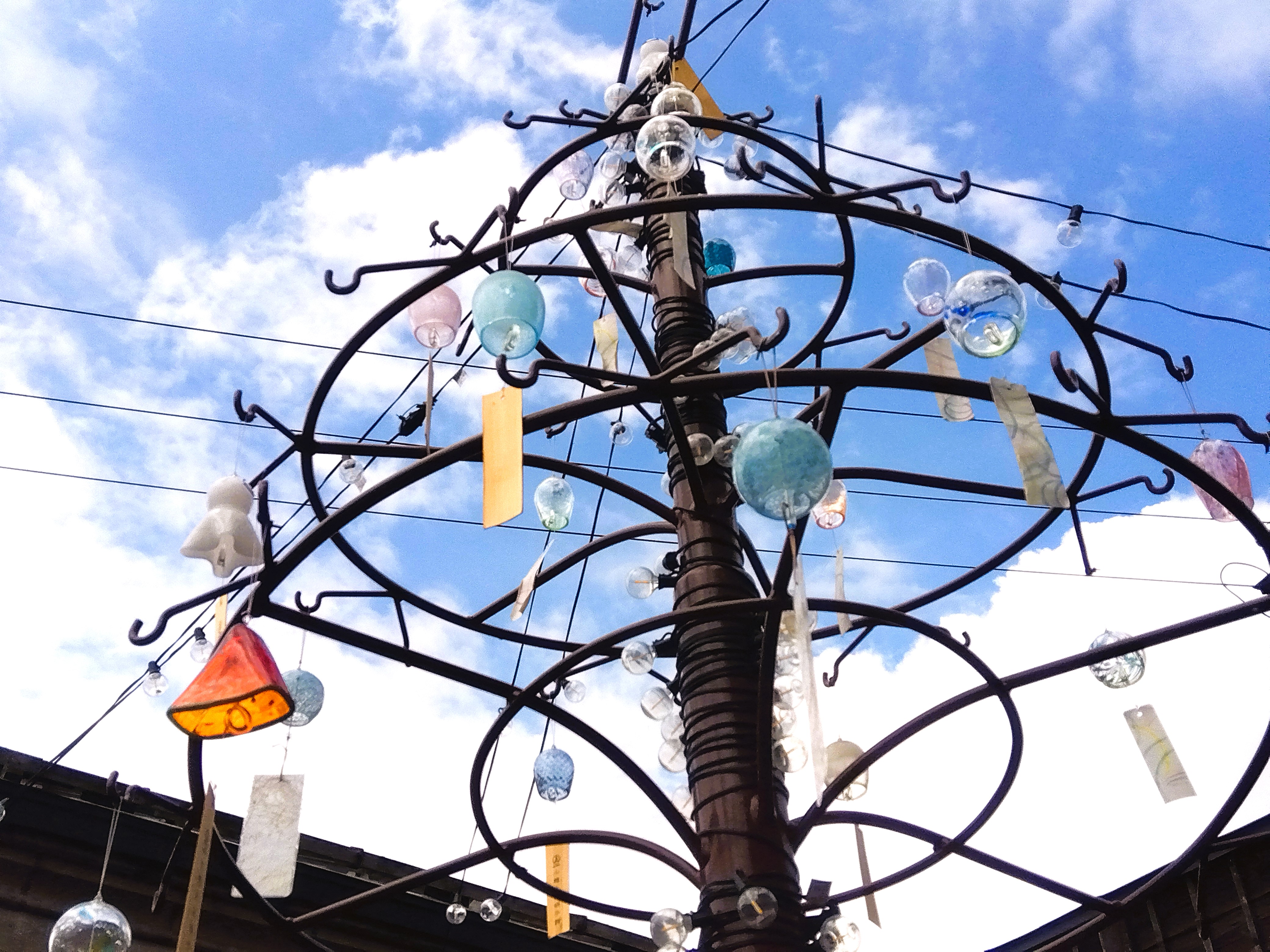 【季節の景観：夏】大正硝子館の風鈴ツリー