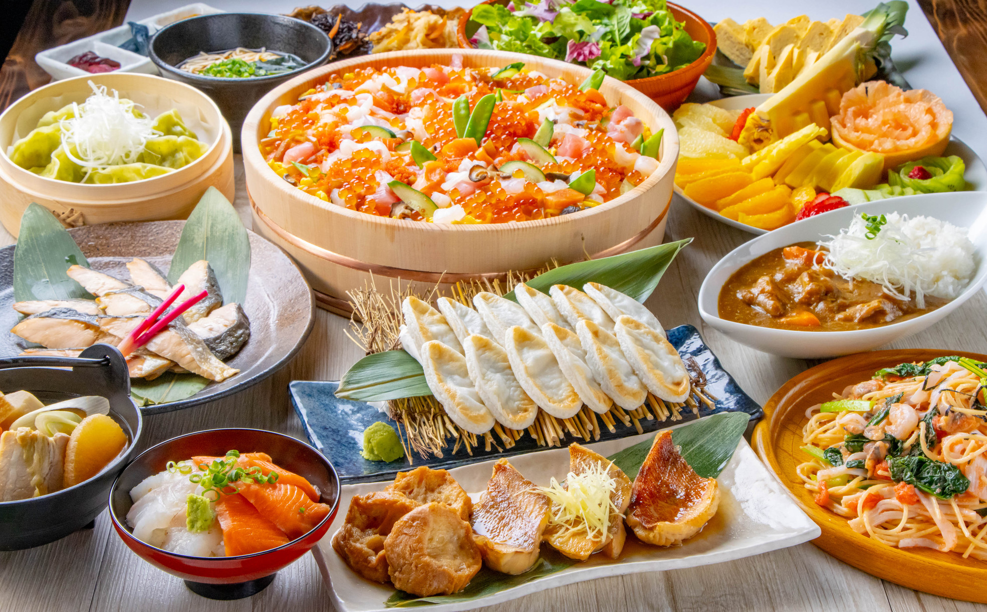 仙台食材を中心とした和洋ビュッフェ　※写真はイメージです