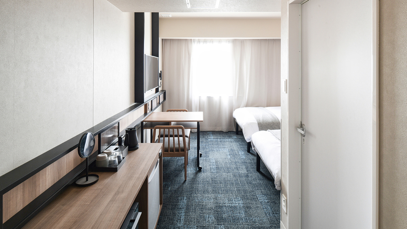 【コンフォートツイン】靴を脱いでおくつろぎください