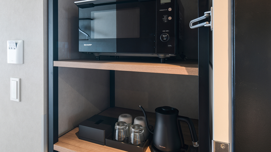 【スタンダードツイン】客室には電子レンジを設置しております