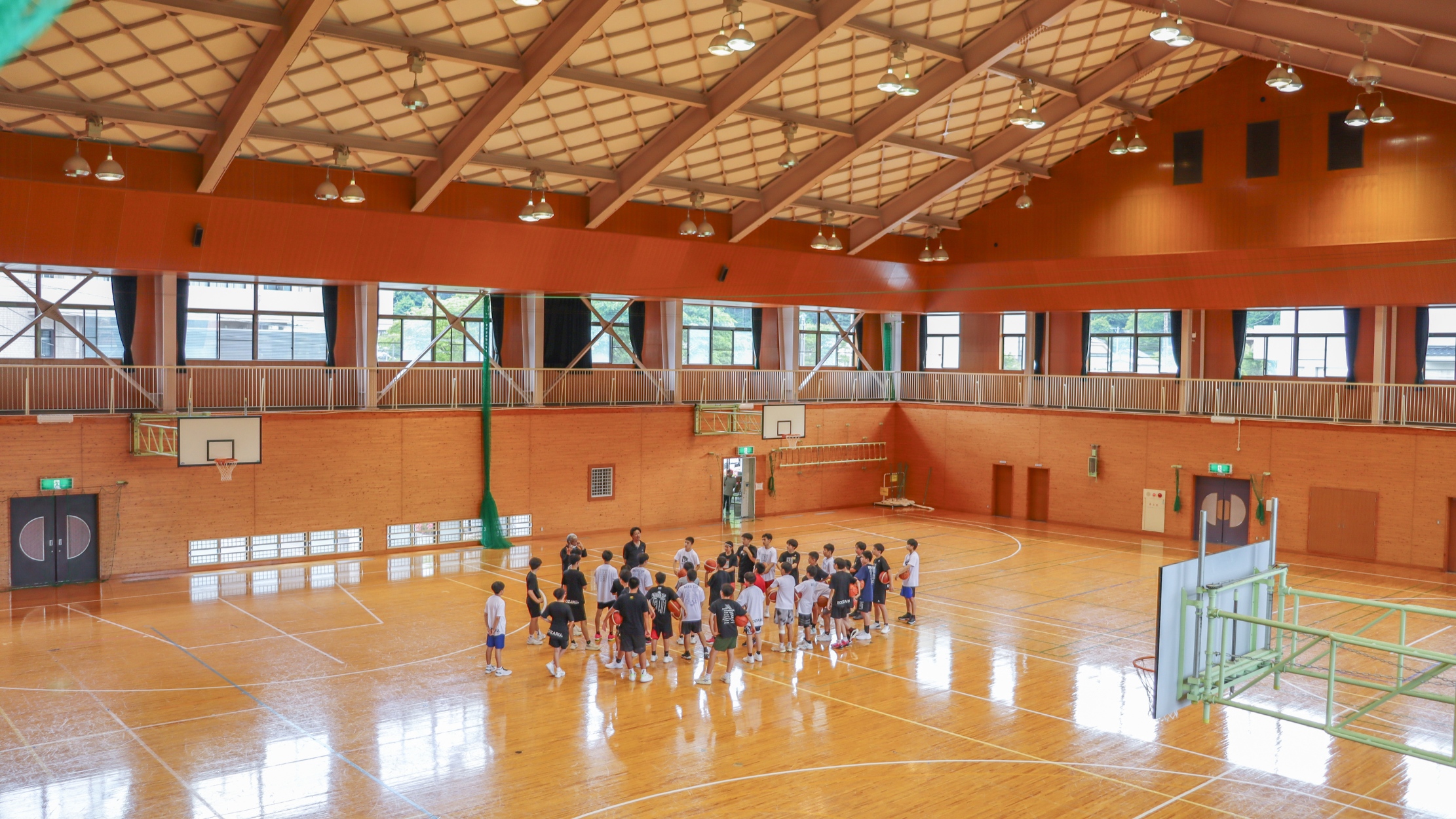近隣の体育館_合宿の様子