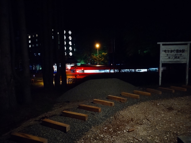 夜の石北本線　風景