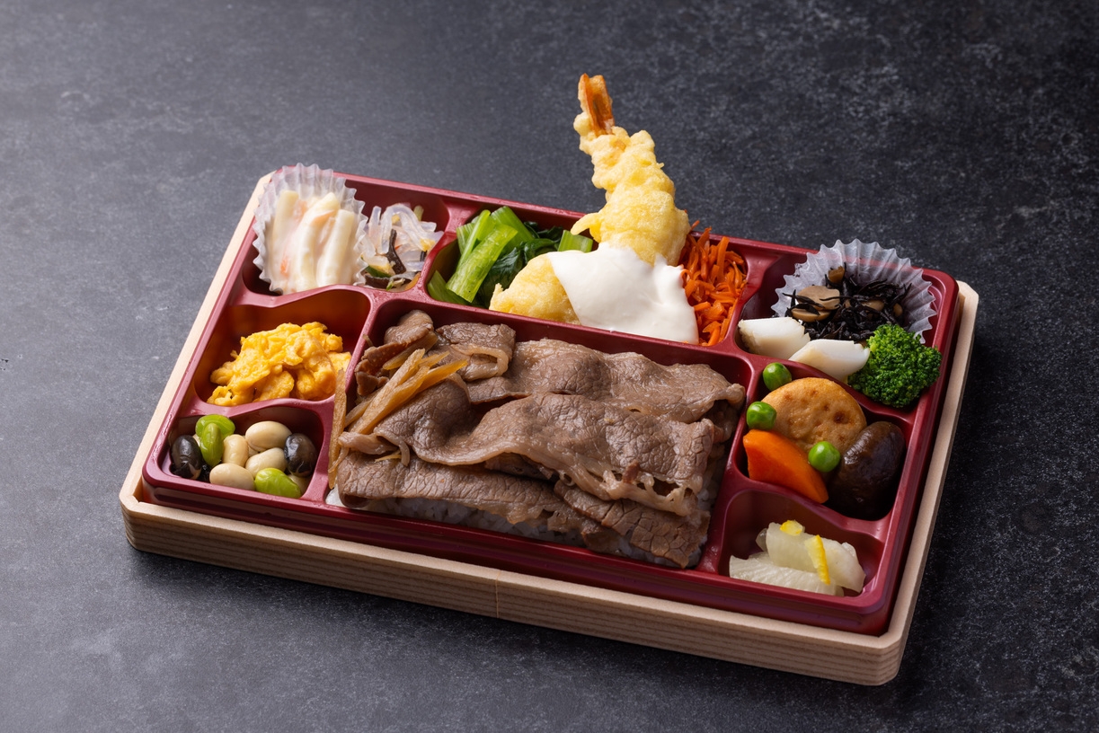 【夕食はお部屋で】朝日屋仕入れの国産牛を使った”津”の絶品牛めし弁当プラン【朝食付き】