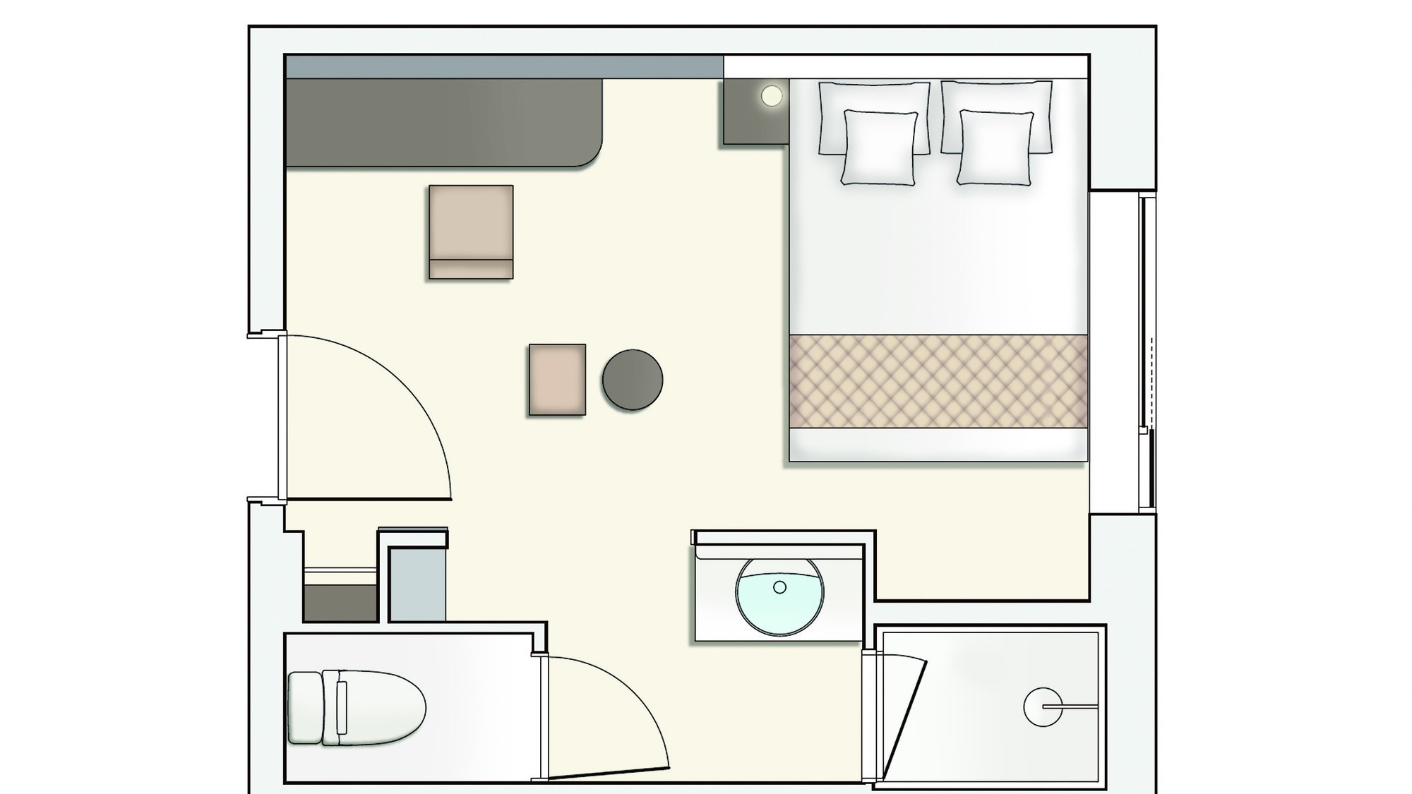 【間取り図】スーペリアダブル