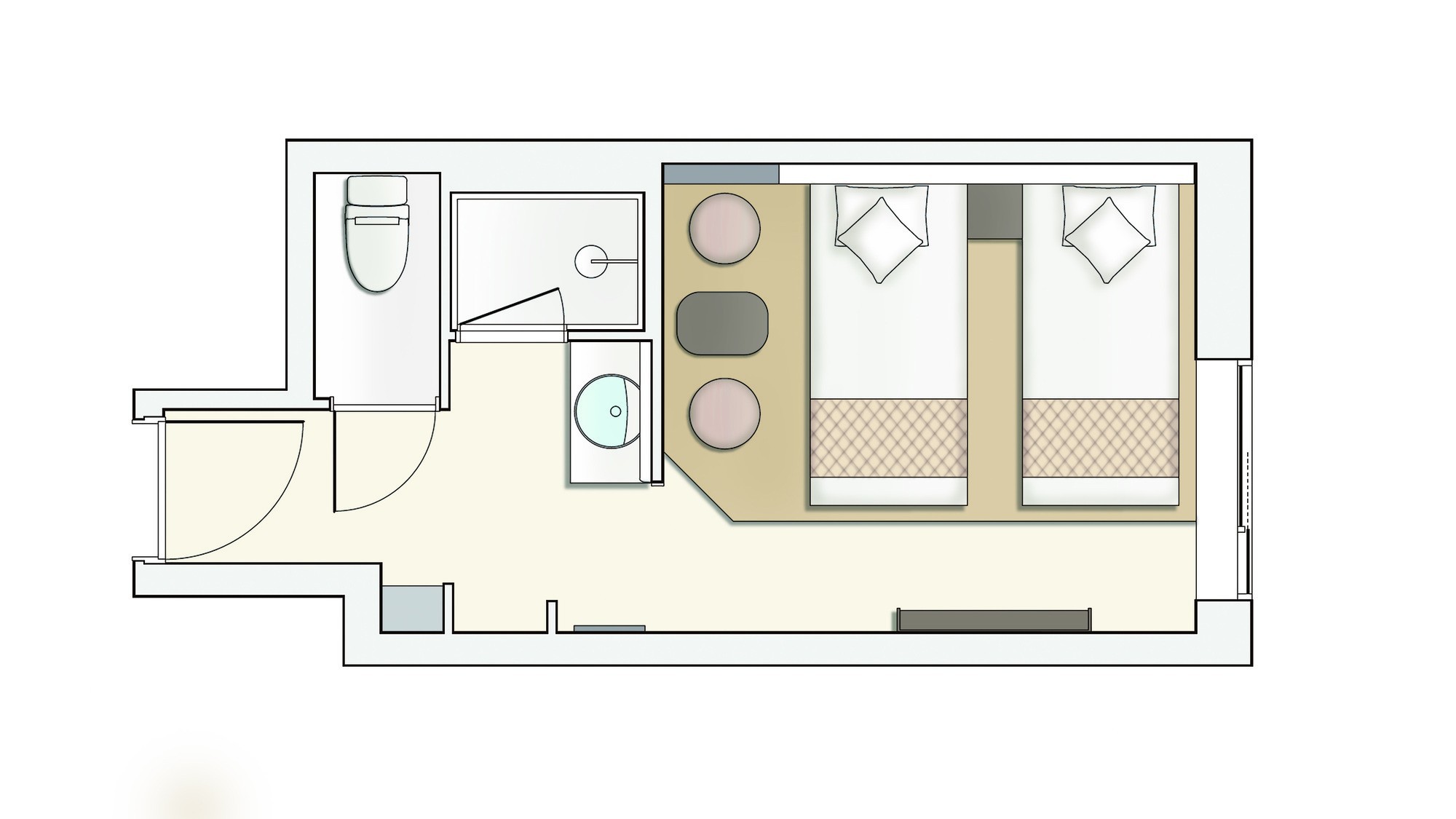 【間取り図】篝―KAGARI―　スタンダードツイン