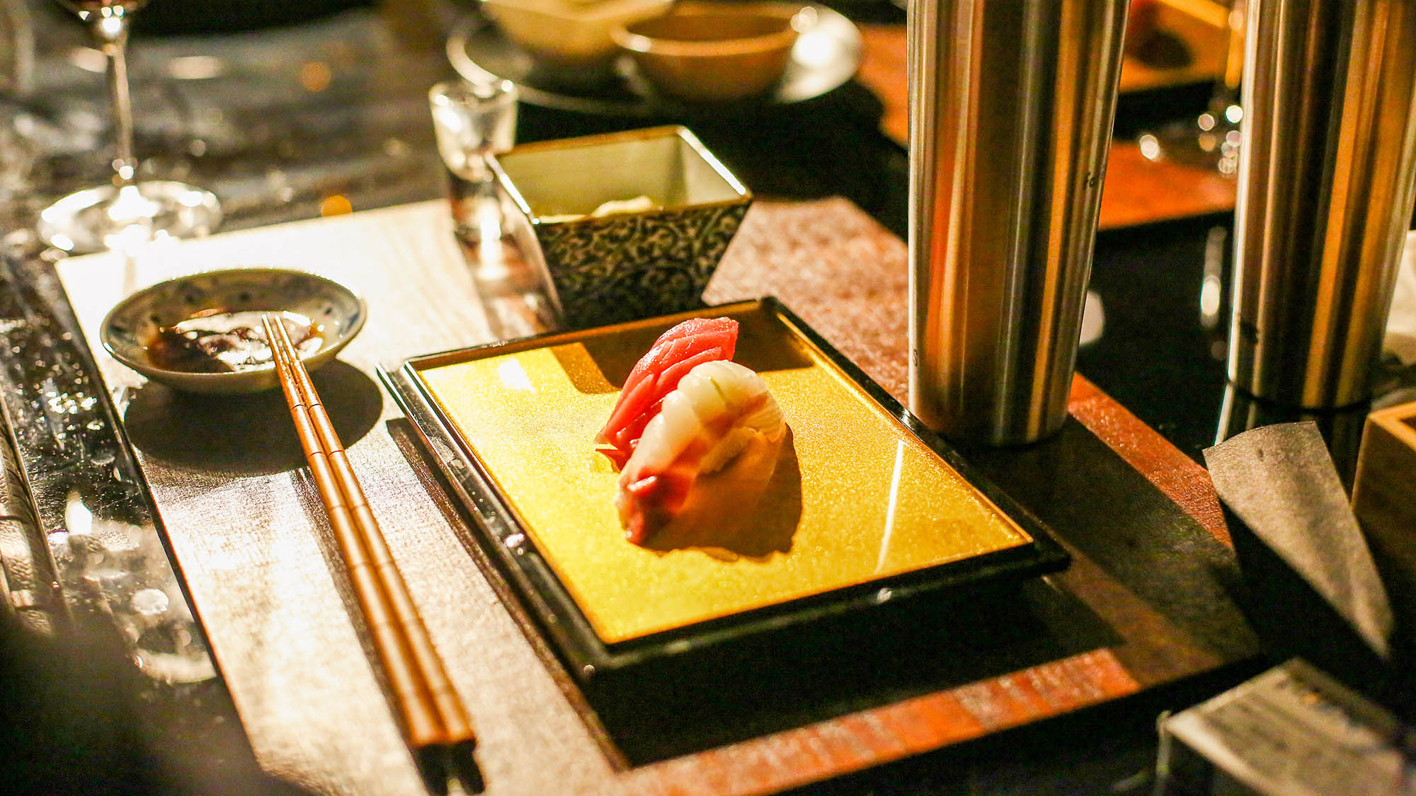 ・【グランピング・専属シェフ寿司ver.】握り立ての寿司をご賞味ください