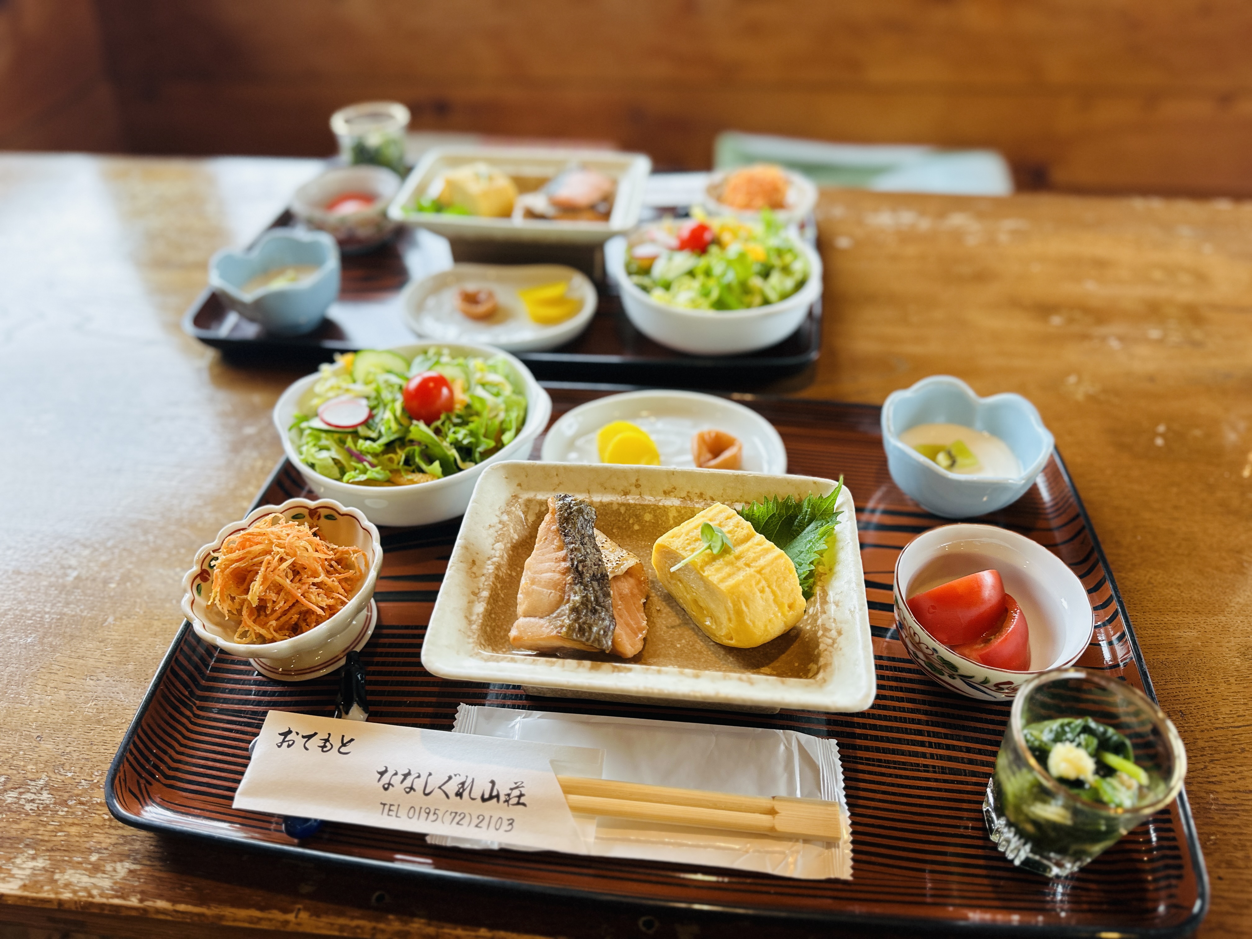 自家製人参ドレッシングが目玉！朝食