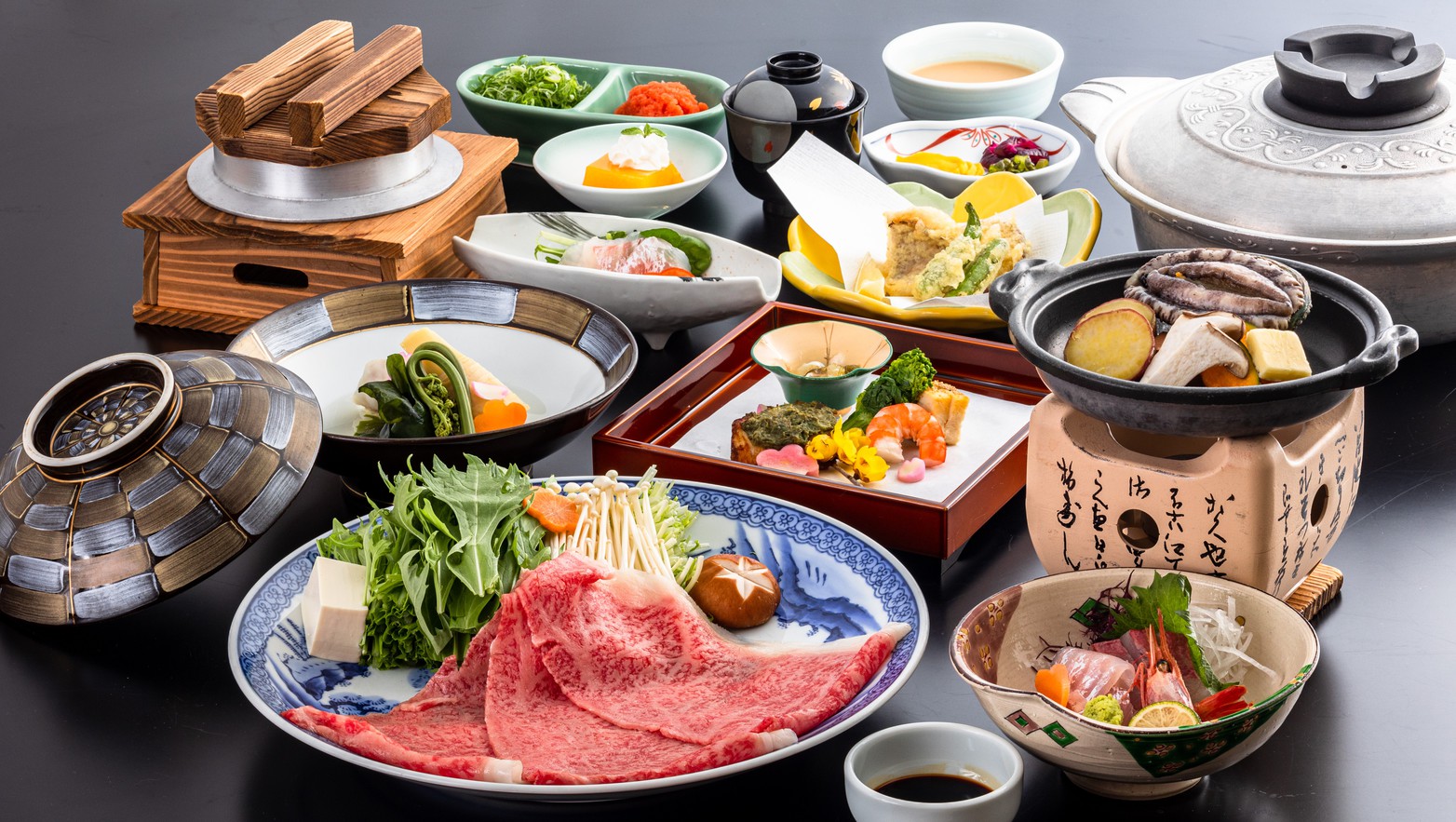 【個室食】『春の旬彩コース』和牛ミニステーキ付き