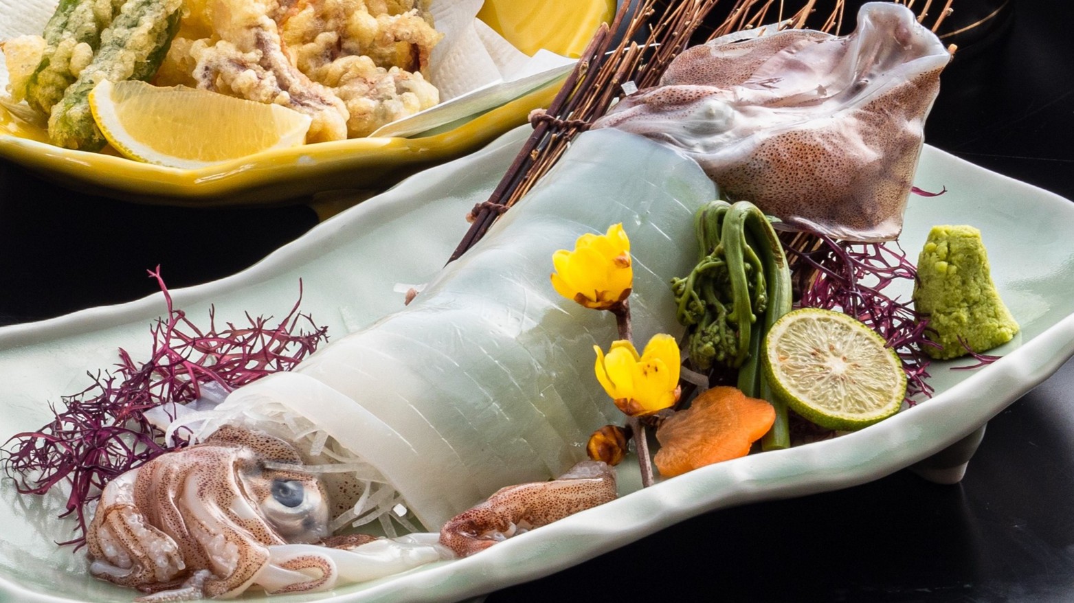 ＜11時〜14時＞【日帰り昼食プラン】『季節の朝獲れイカの姿造里コース』※乳幼児含め６名様まで可能