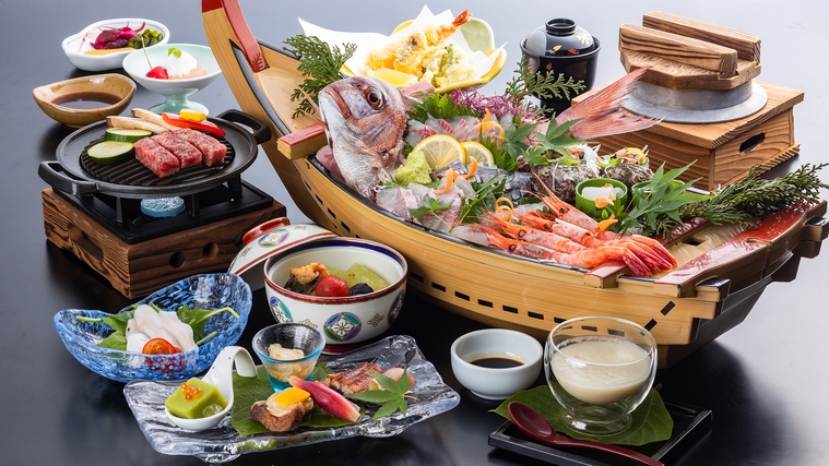 【個室食】夏の特典付★海で遊んだ後は！夏の舟盛コース※花ゆうみ温泉チケット付き(大人のみ)