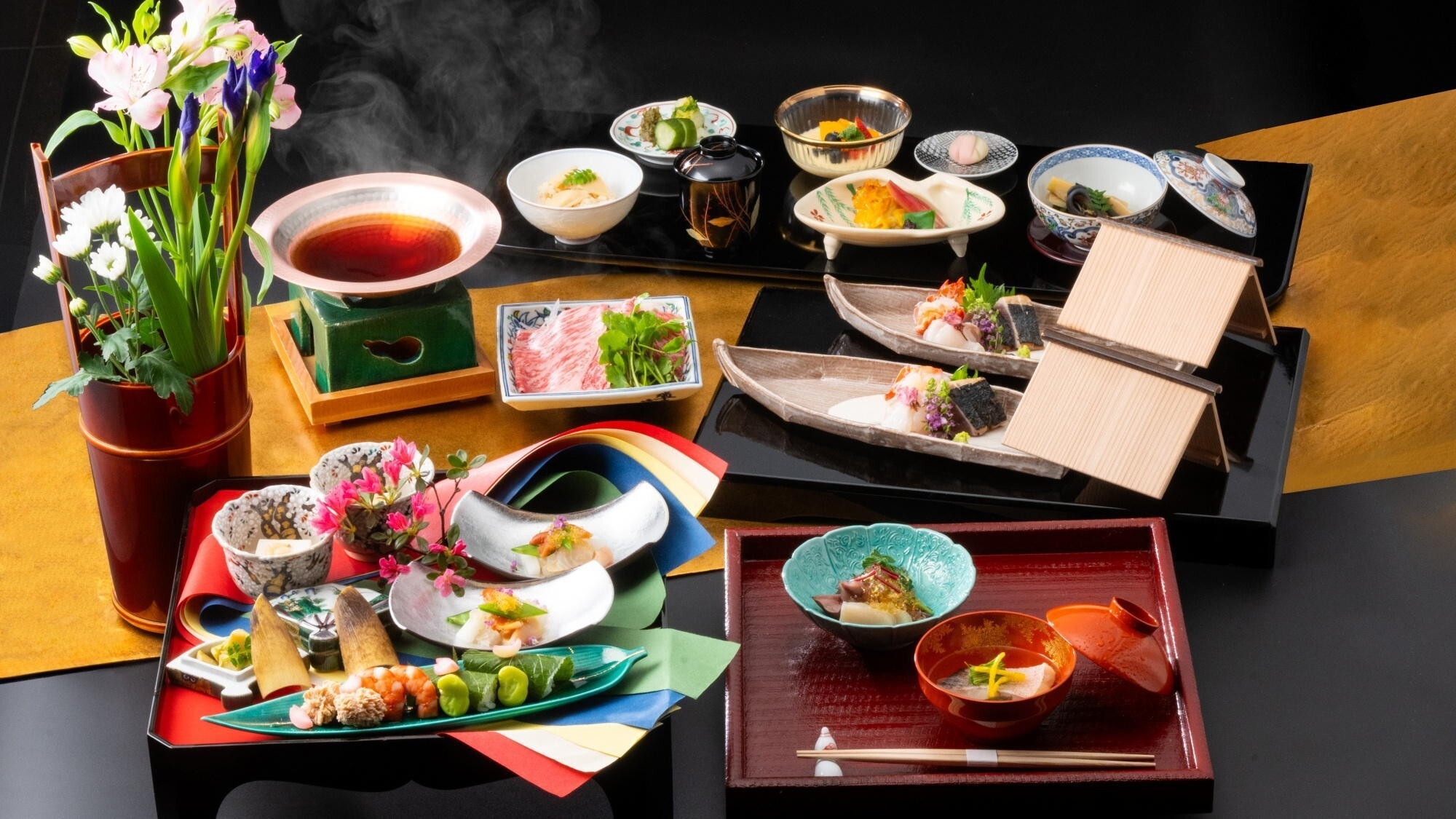 【特選旬彩会席】京料理の技を磨き続ける料理人が、旬の中でも特に質の高い食材を厳選。　※一例