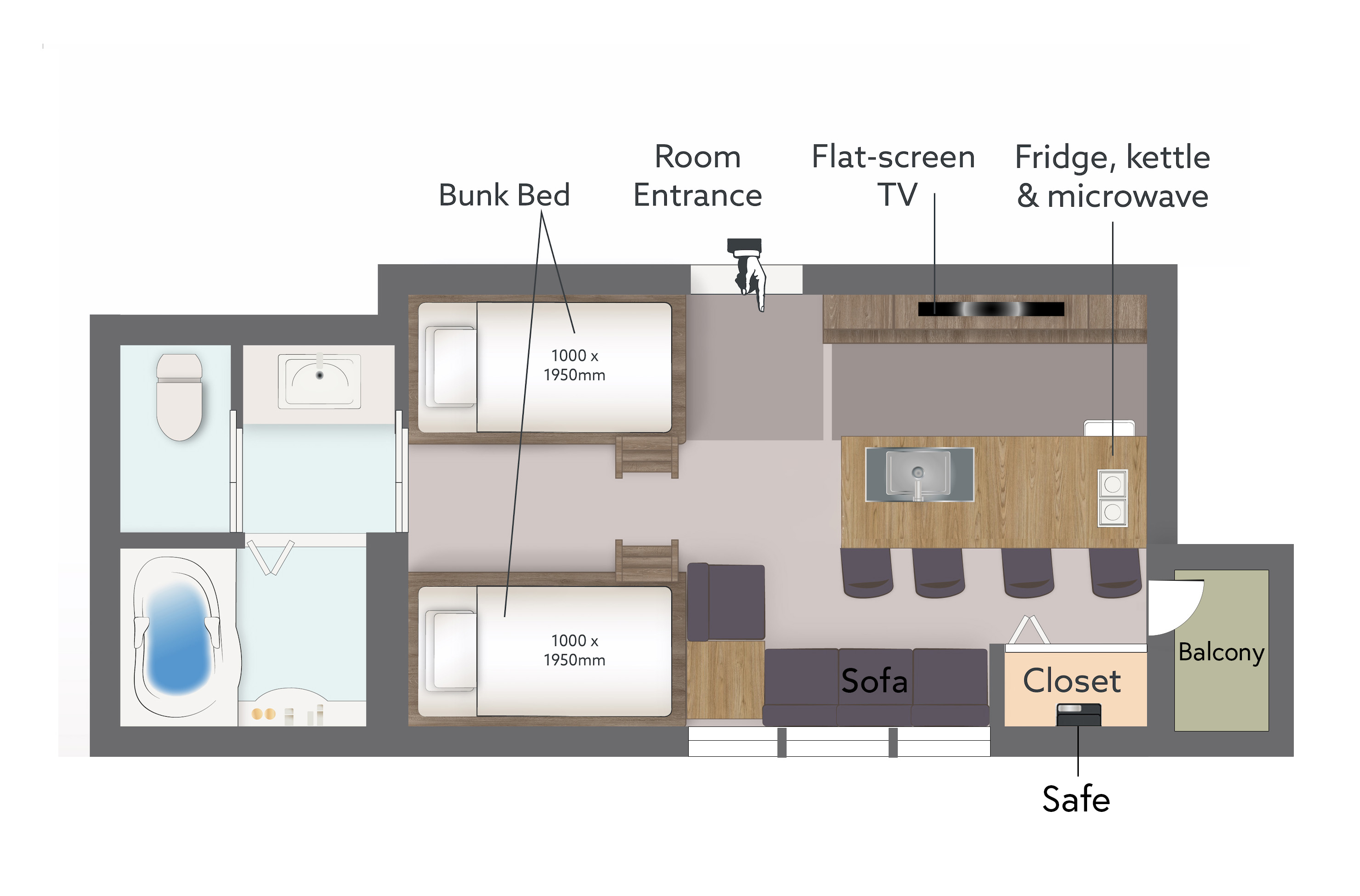 (当館1室のみ・28平米) バースイート (禁煙)