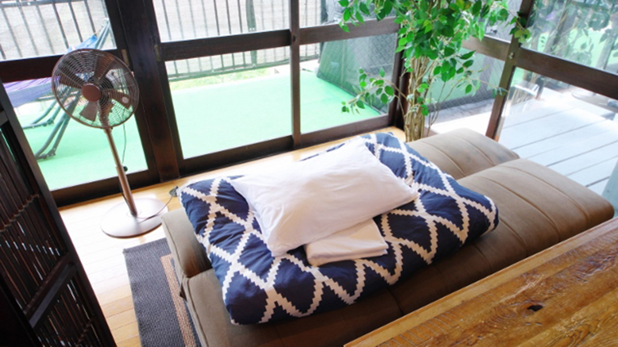 ・室内ととのいスペース。涼しい室内でのんびりお過ごしください