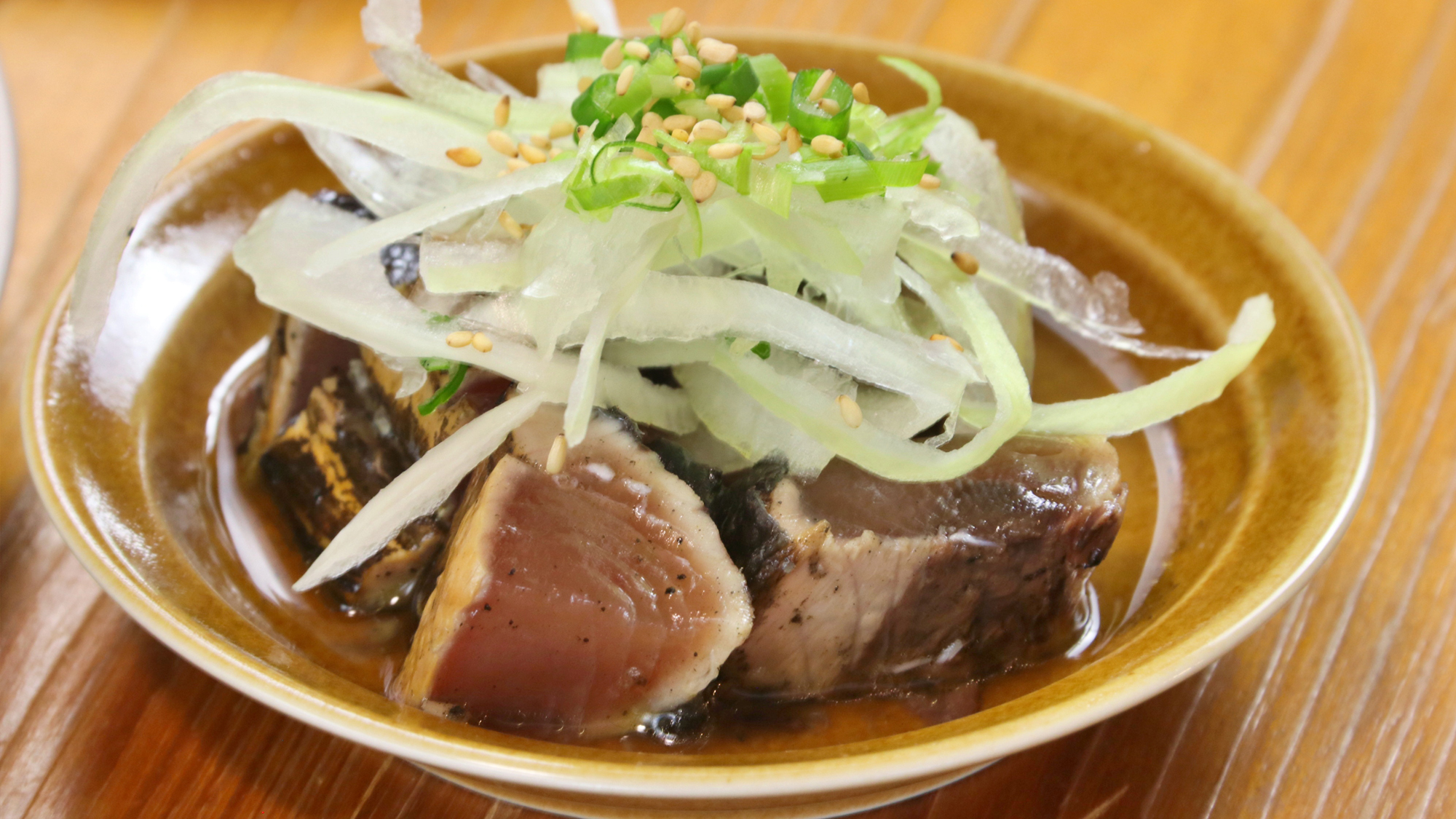 【夕食】高知名物のカツオ料理
