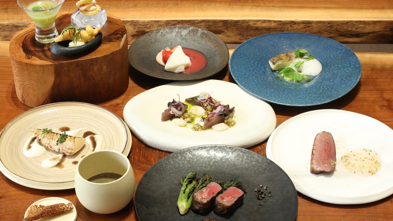 【デラックスプラン】薪火料理〜KUNUGI〜≪夕・朝食付き≫
