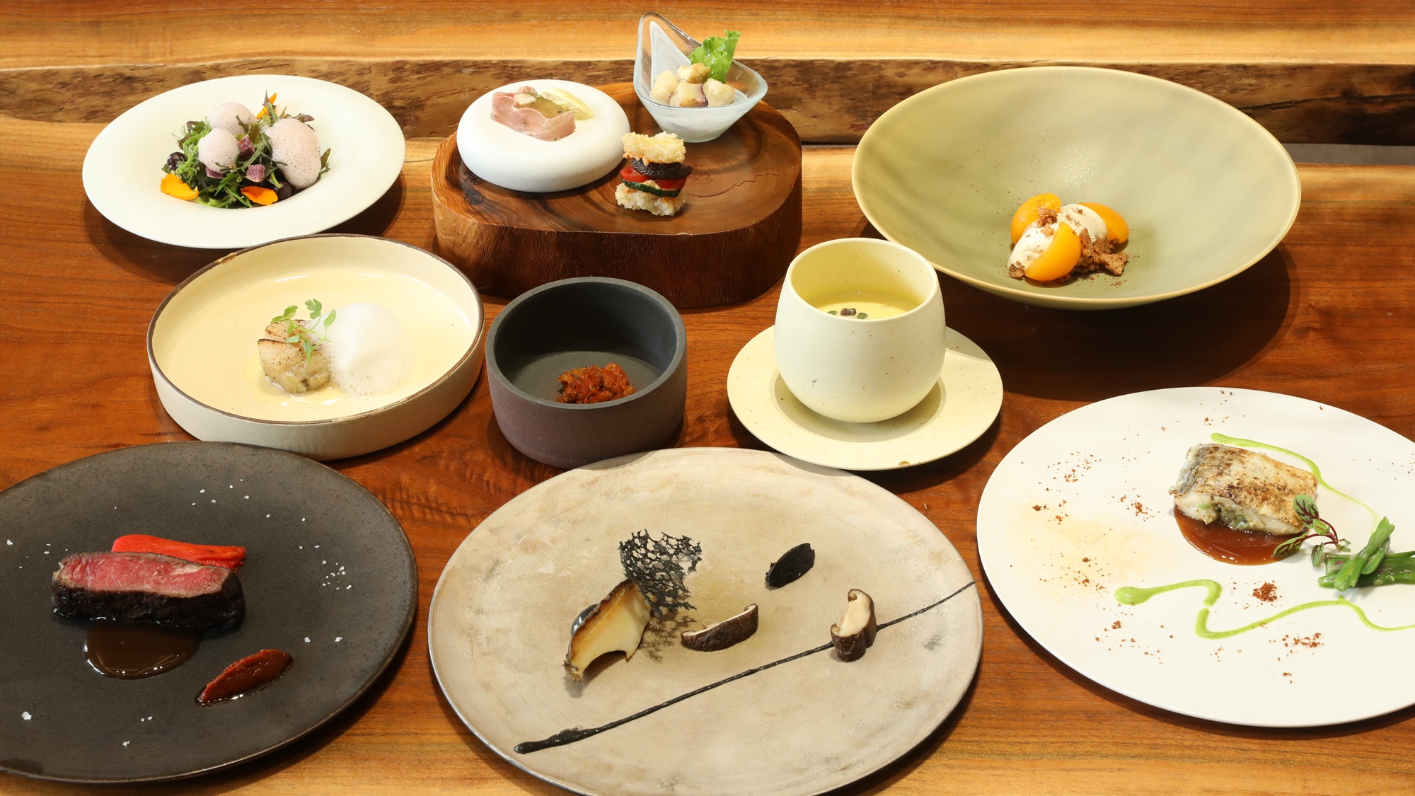 【ご夕食】2025年7～8月のディナーコース　KUNUGI(※イメージ)