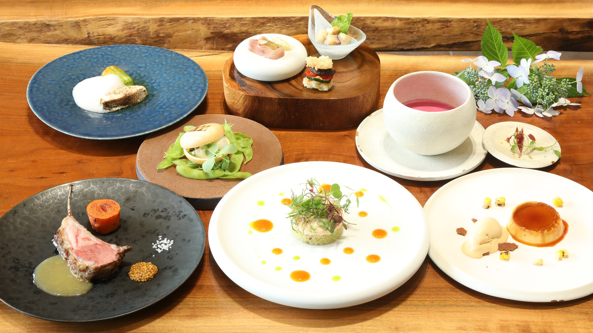 【ご夕食】2025年7～8月のディナーコース　KONARA(※イメージ)