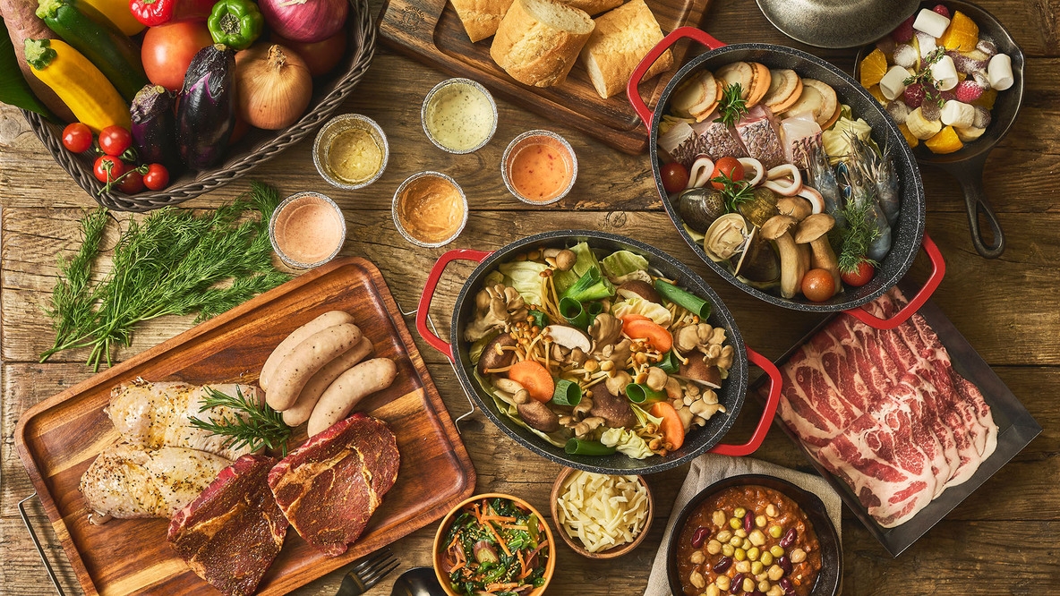 【GRAX／プレミアムBBQ】 シェフお薦めの逸品も堪能。星降る高原で極上BBQ＜大浴場OPEN＞