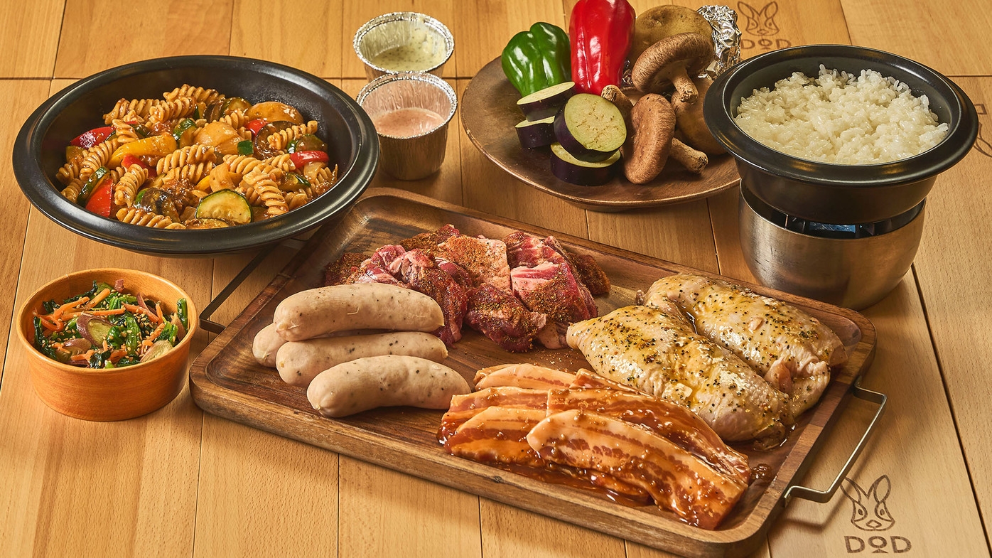 【春の旅立ち応援】＜GRAX／カジュアルBBQ＞桜色スイーツ付き・春の高原グランピング