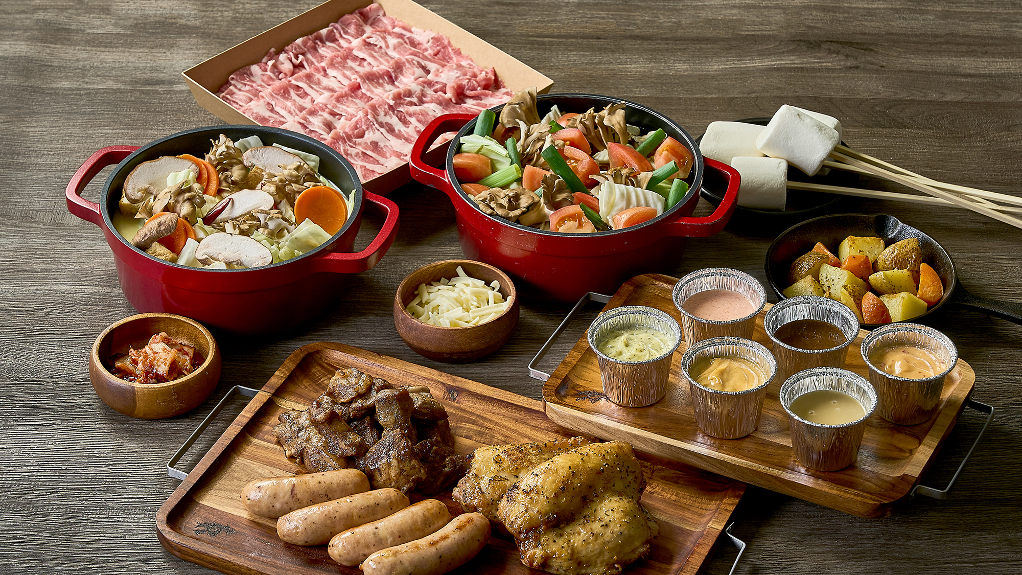 【カジュアルBBQ】［冬/2025］手軽に楽しむごちそう時間。人気のメガマシュマロ付き！