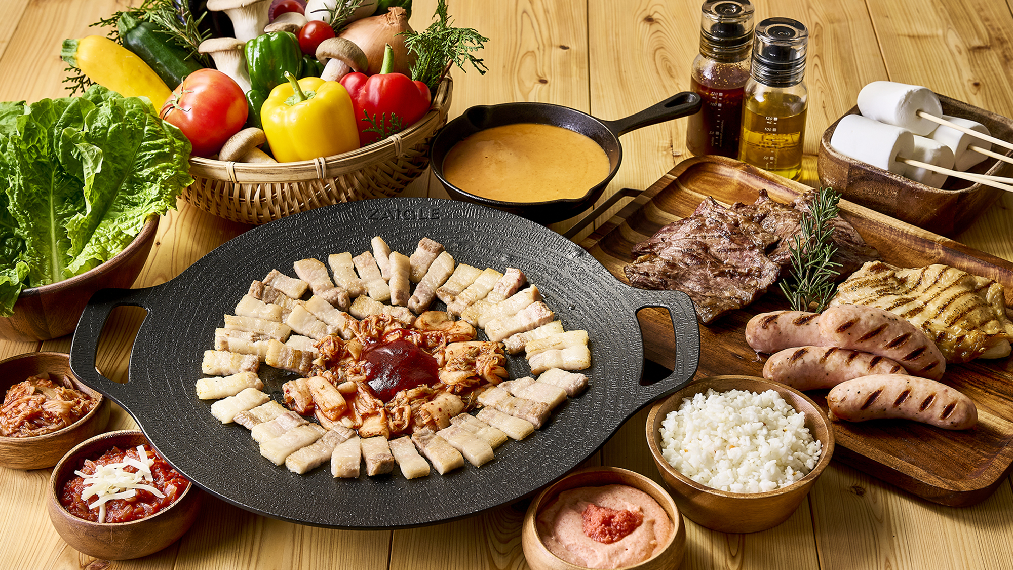 【レギュラーBBQ】［春夏/2025］ サムギョプサルなど、初心者でも安心のマニュアル付き
