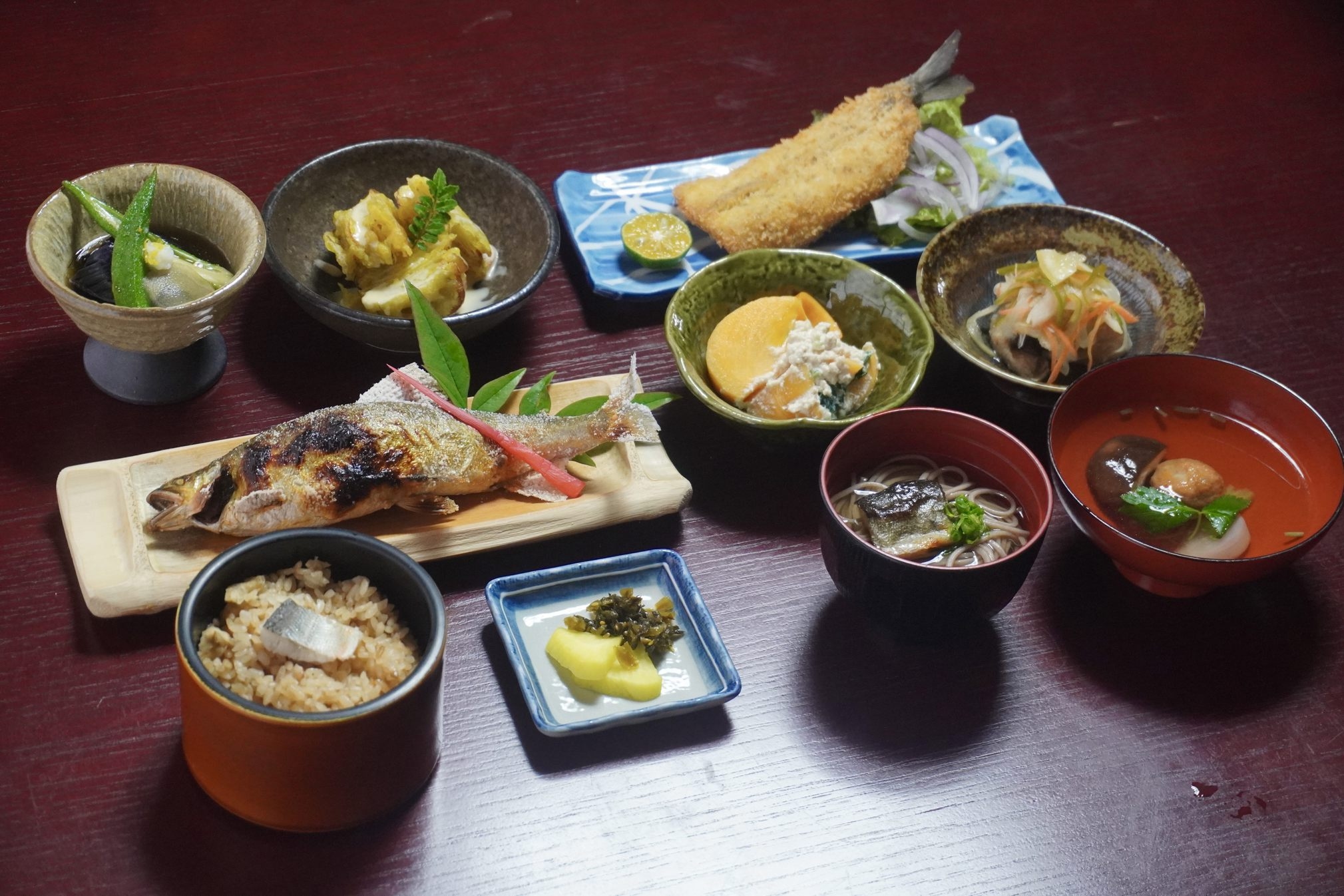 冬季限定「甲佐町やな場」鮎コース料理付きプラン【朝夕食付き】