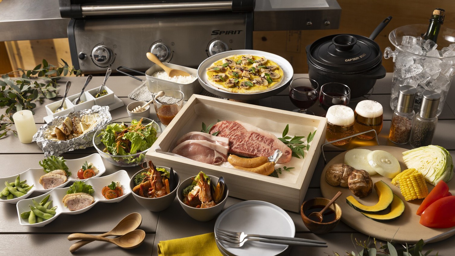 【信州の味覚☆蓼科牛BBQ】食と景色を心ゆくまで楽しむ♪ドリンクはオールインクルーシブ★／1泊2食付