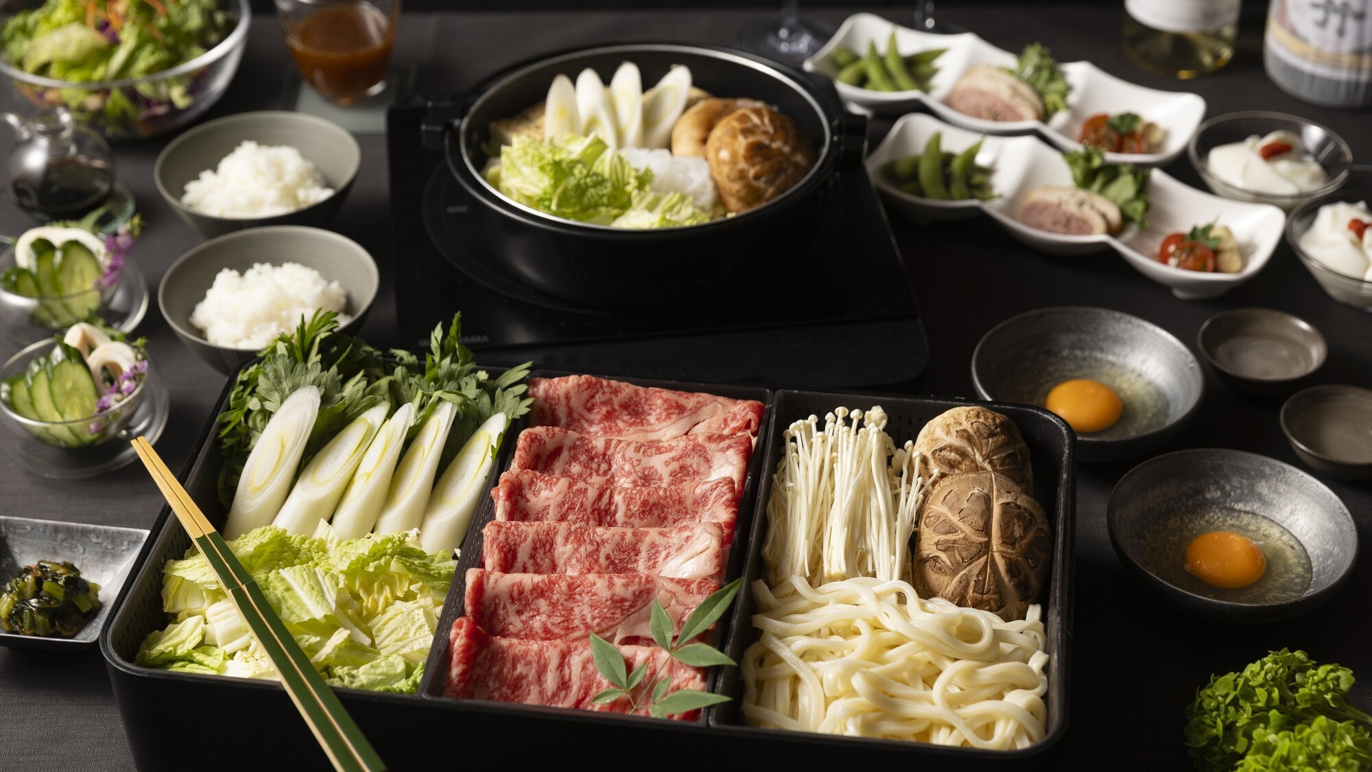 【ぬくもり満点☆蓼科牛すき焼】心温まる美食と自然の調和♪ドリンクはオールインクルーシブ★／1泊2食付