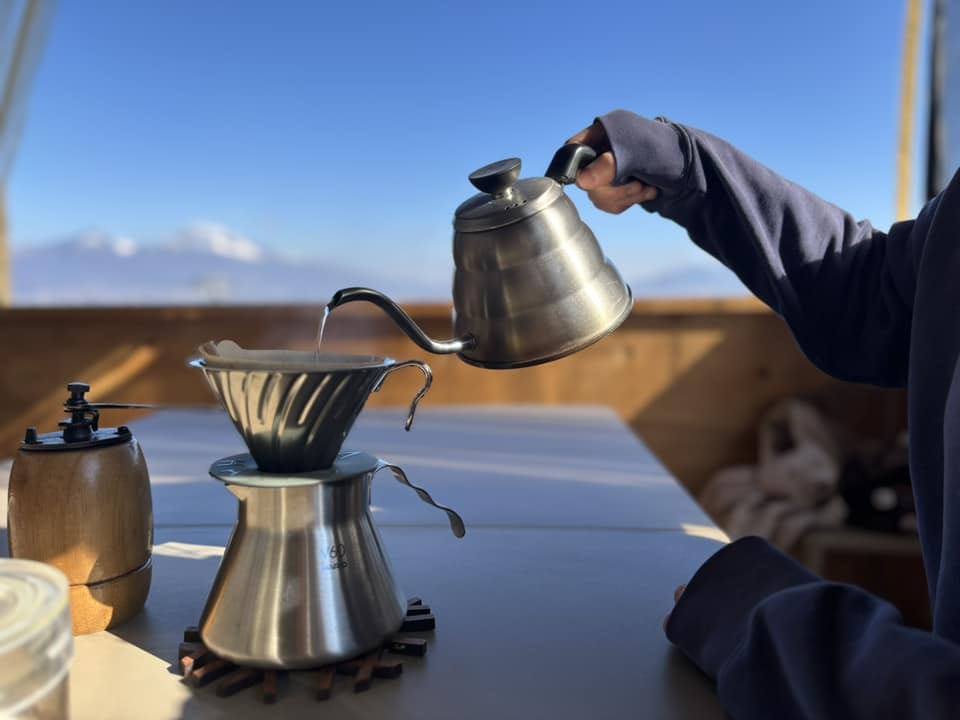 挽き立てコーヒー