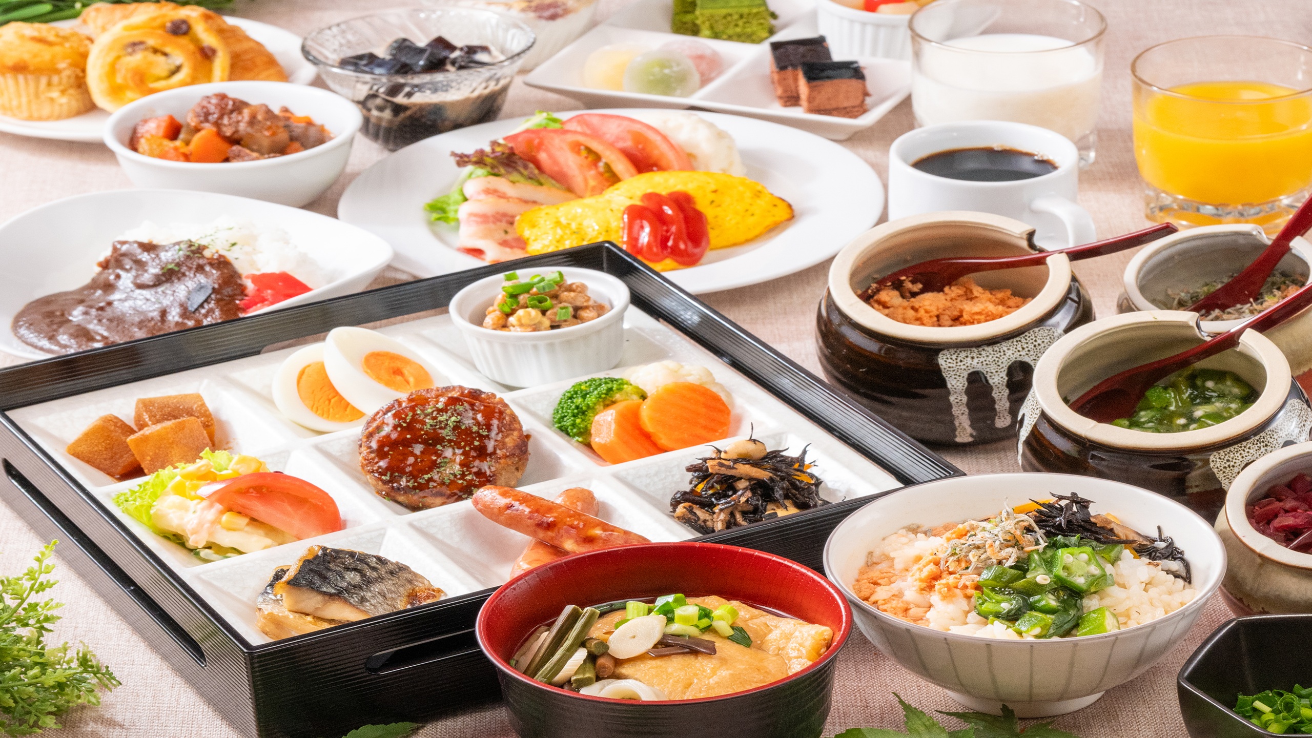 【朝食ビュッフェ】